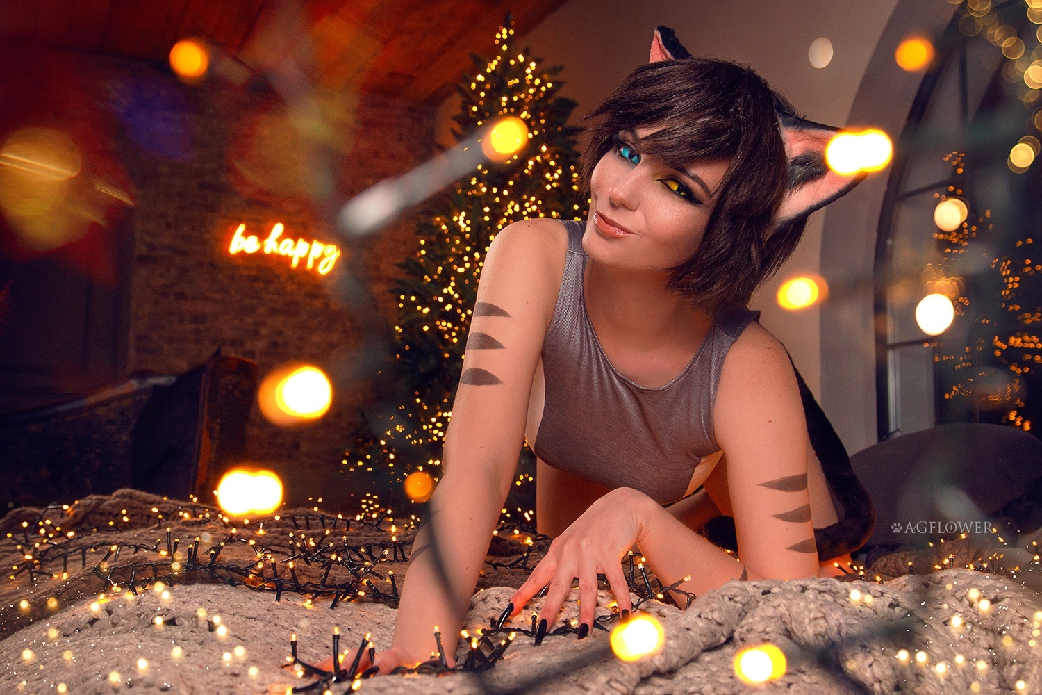 Post #12126809 - The photo, PHOTOSESSION, Cosplay, Cosplayers, Cartoons, She-Ra: Princess of Power, She-Ra, Catra, cat, Agflower, Longpost, Christmas trees, Christmas