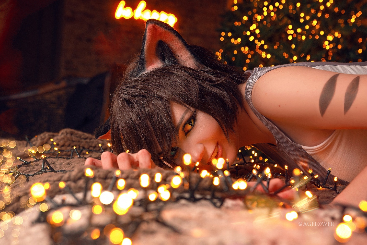 Post #12126809 - The photo, PHOTOSESSION, Cosplay, Cosplayers, Cartoons, She-Ra: Princess of Power, She-Ra, Catra, cat, Agflower, Longpost, Christmas trees, Christmas