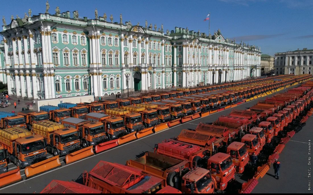 Once again the snow is not cleared in St. Petersburg on the very first day!!! - Saint Petersburg, Snow, Snow removal