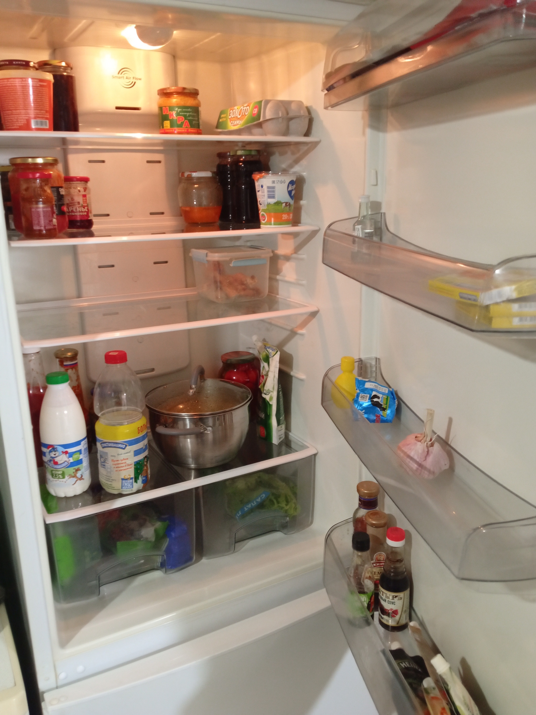 Kostolomus's answer to Believe not what's on TV, but what's in your fridge. Let's take a photo - My, Refrigerator, Grocery kit, A wave of posts, The photo, Reply to post, Longpost