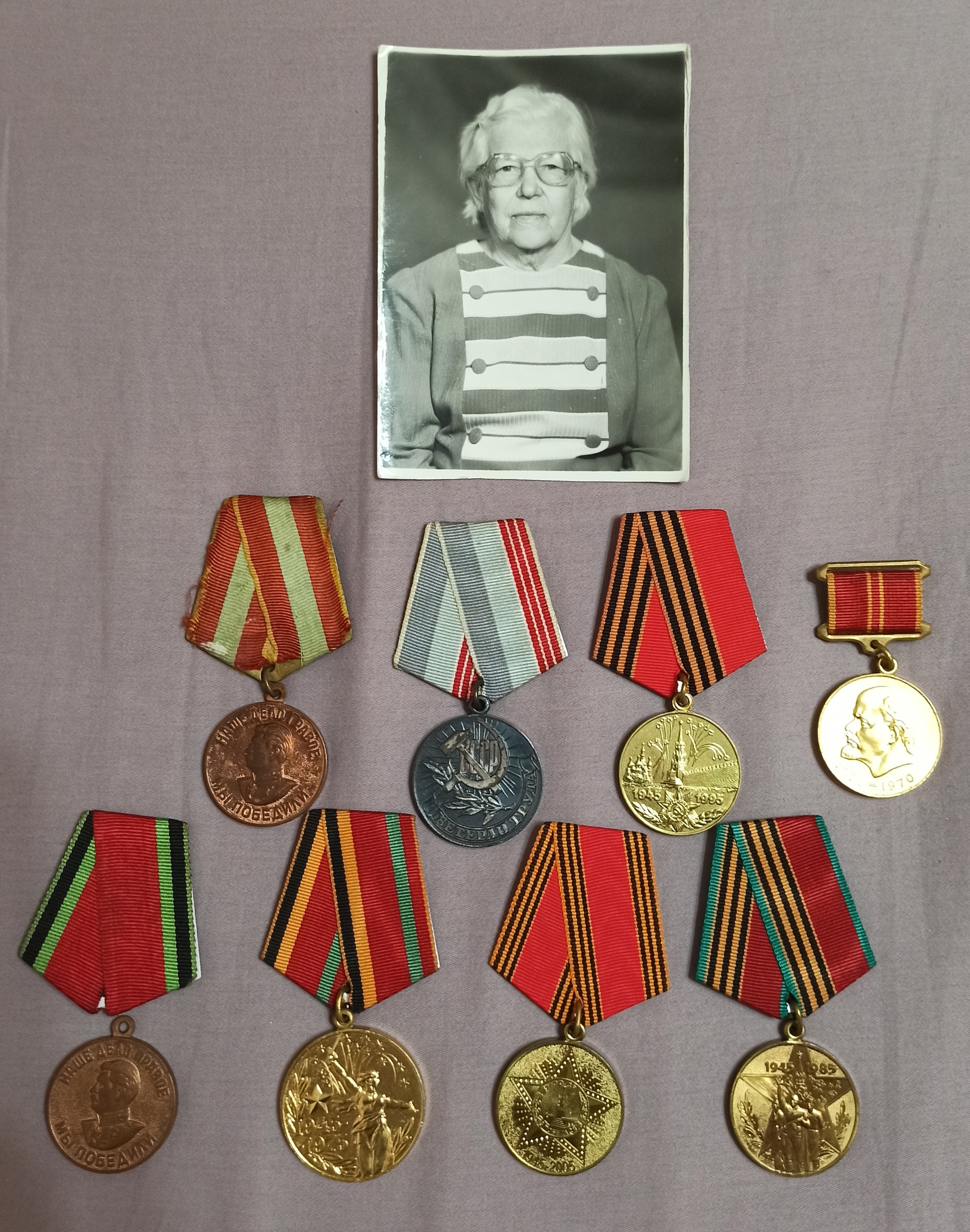 Medals - A wave of posts, Medals, Veteran of Labor, Severodvinsk, The Great Patriotic War, WWII Awards, Home front workers, Grandmother