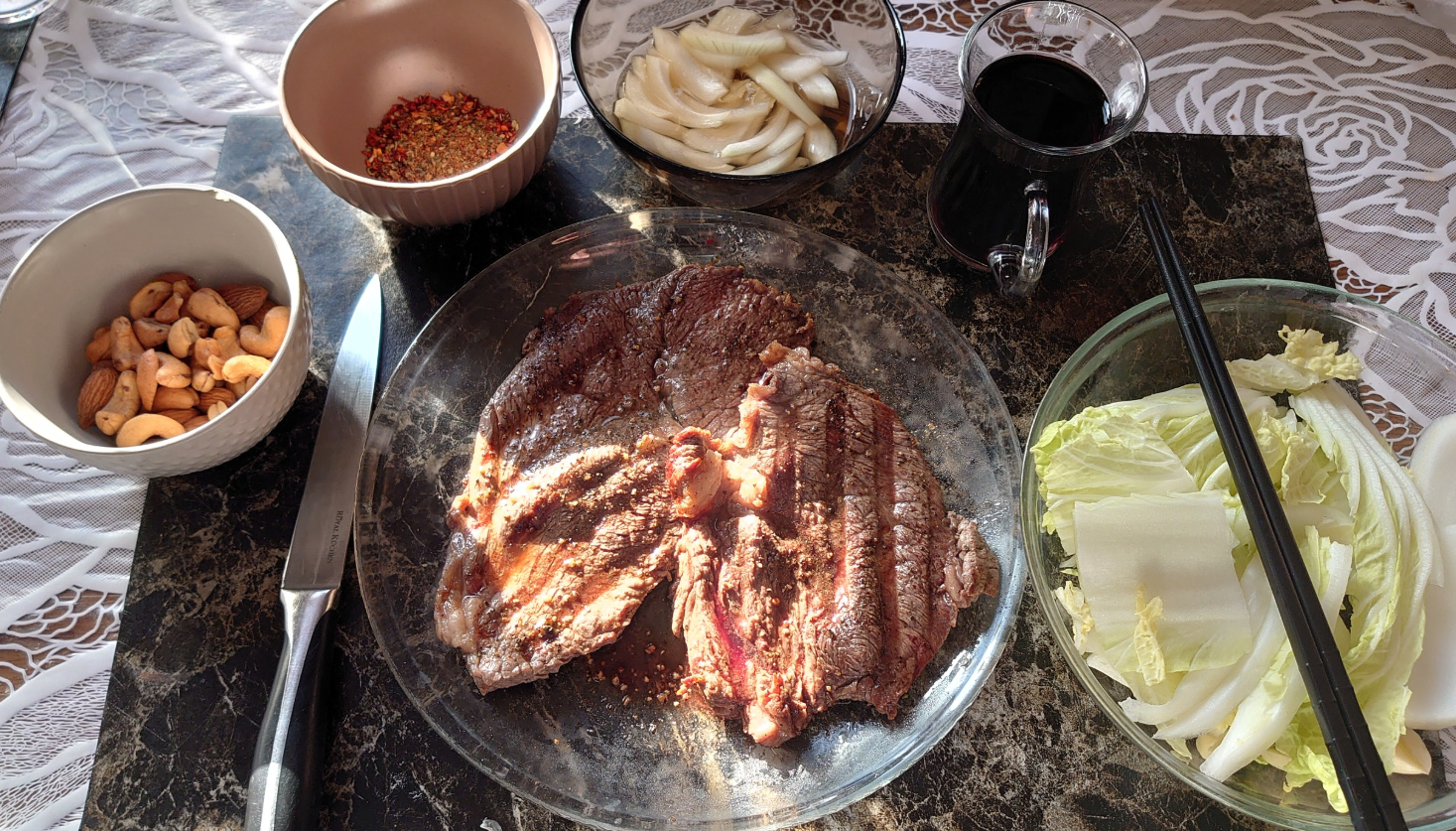 I'm cooking steak - My, Men's cooking, Snack, Recipe, Ingredients, Serving dishes, Steak, Meat, Longpost