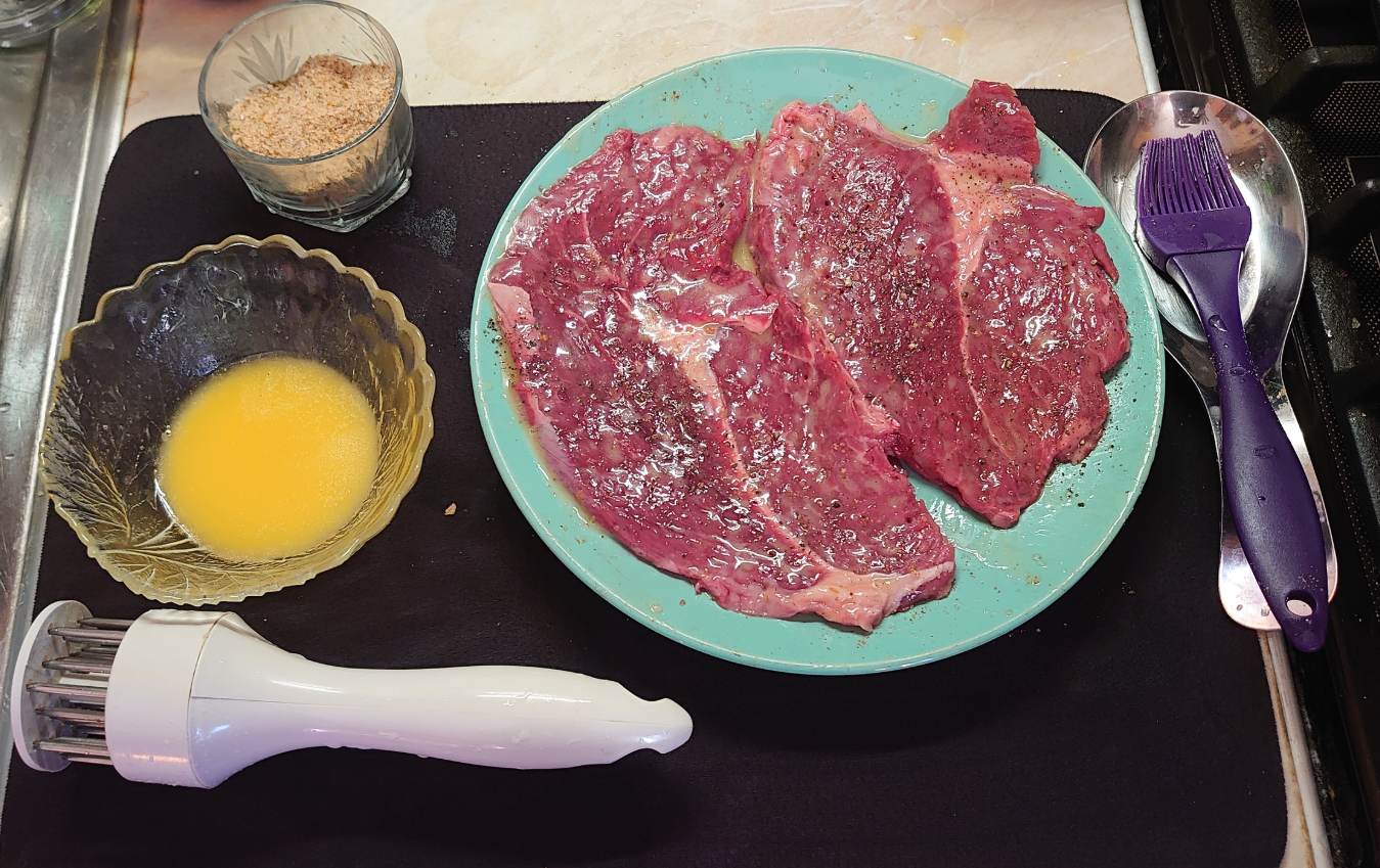 I'm cooking steak - My, Men's cooking, Snack, Recipe, Ingredients, Serving dishes, Steak, Meat, Longpost