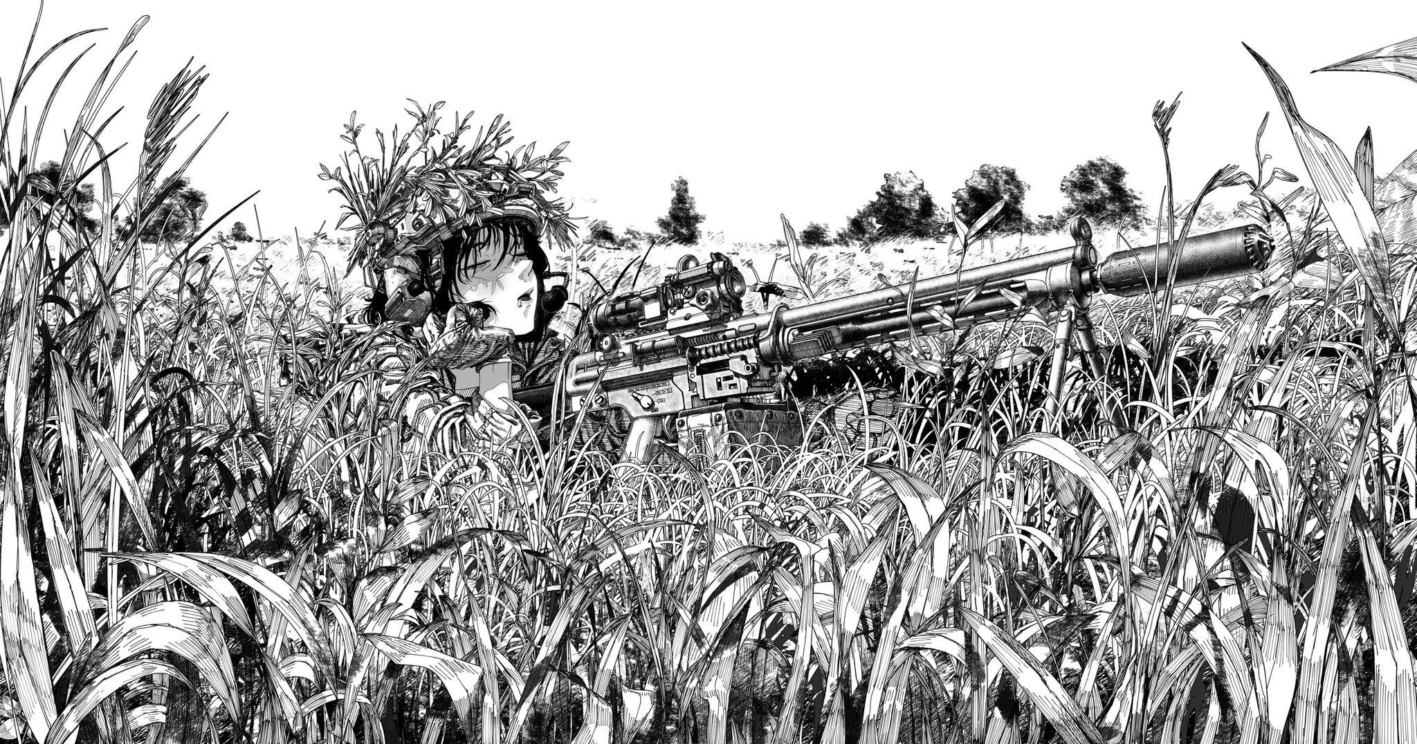 Post #12140199 - Art, Anime, Anime art, Original character, The soldiers, Firearms