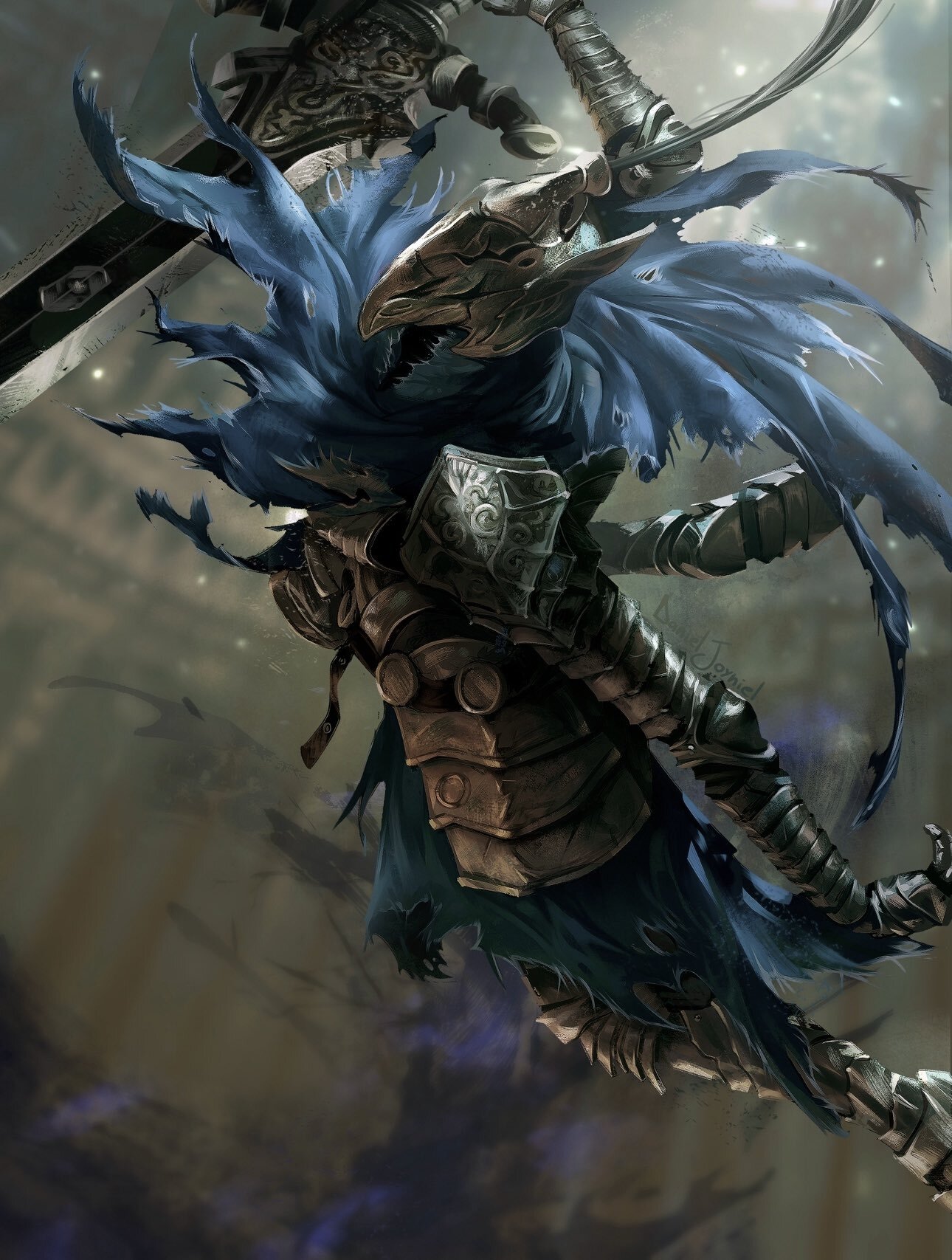 Artorias - Art, Games, Game art, Dark souls, Fromsoftware, Knight Artorias