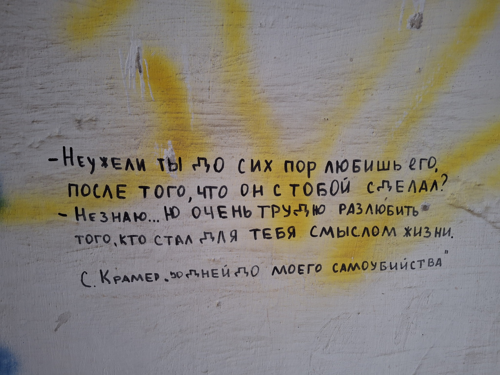 В доме делали ремонт, решил я цитаты на стенах напоследок сфотографировать - Юмор, Фотография, Цитаты, Мудрость, Стена, Мысли, Длиннопост