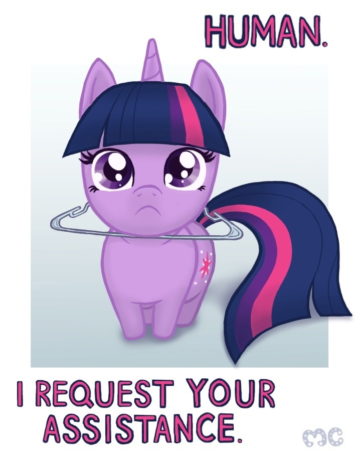 What are you looking at, help me - My little pony, Twilight sparkle, Milota