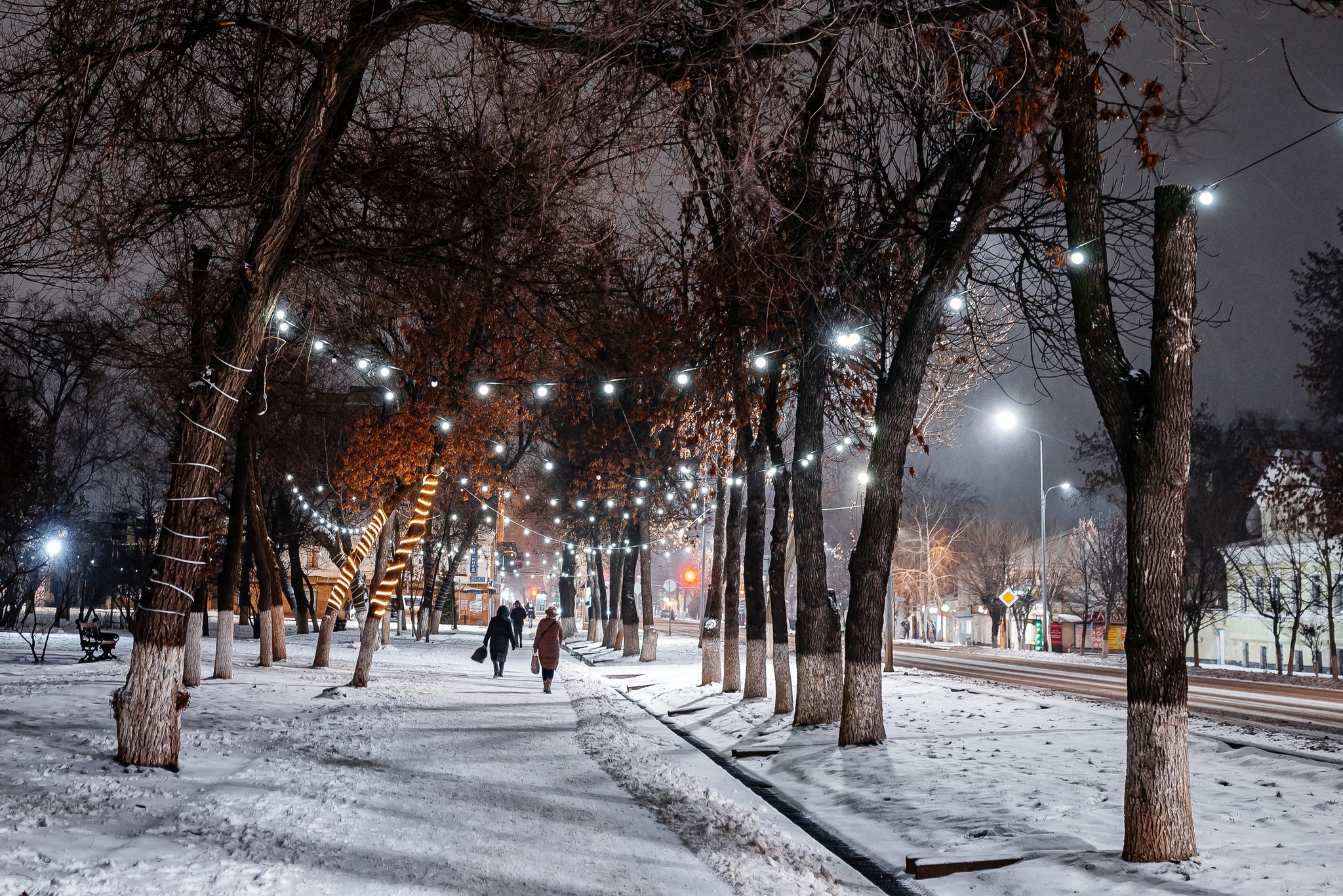 Winter comfort of a small town - My, The photo, Nikon, Kazakhstan, Uralsk, 35mm, Longpost