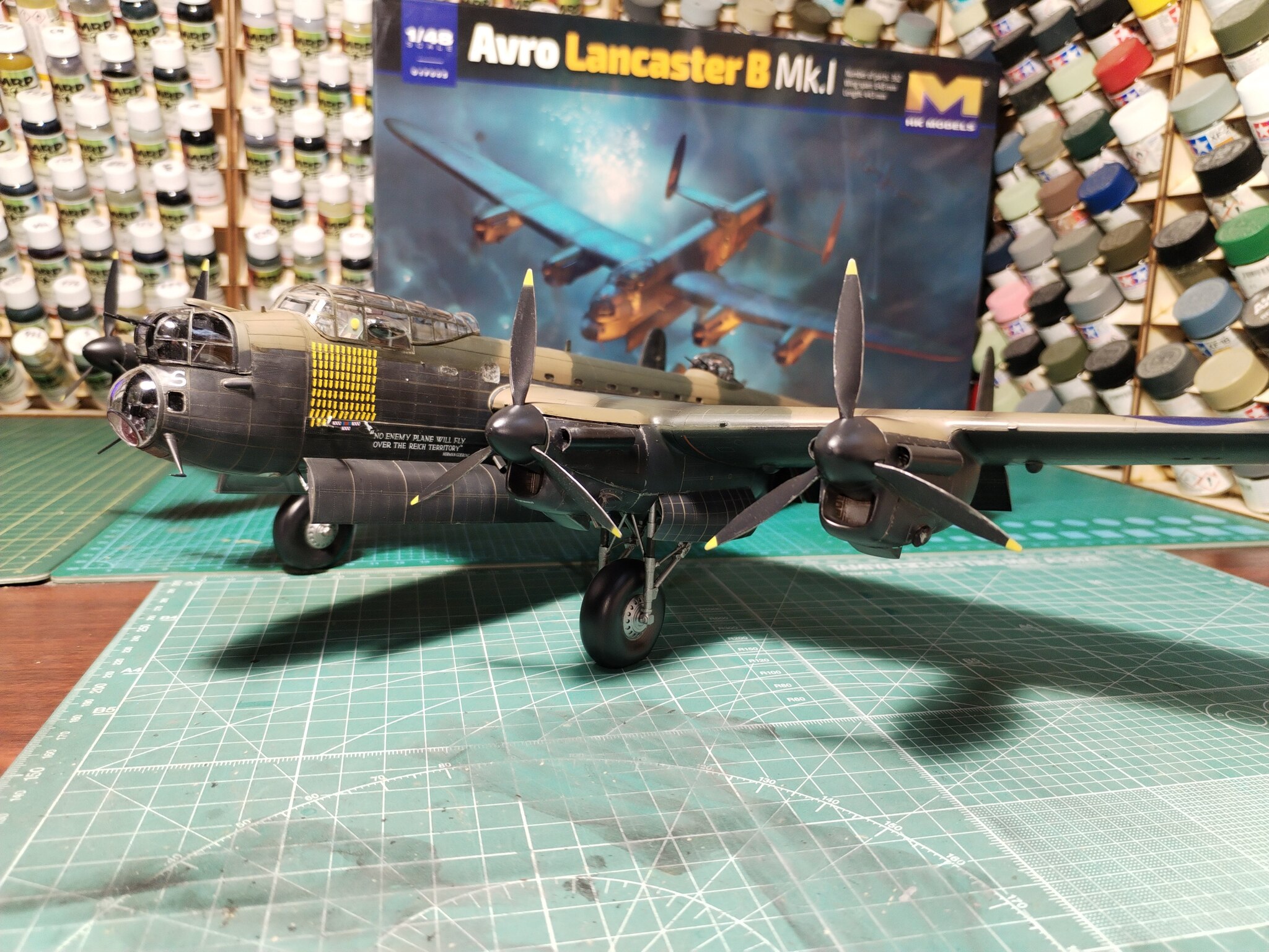 Avro Lancaster B Mk. 1/48  HK Models - My, Modeling, Stand modeling, Scale model, Collecting, The Second World War, Longpost