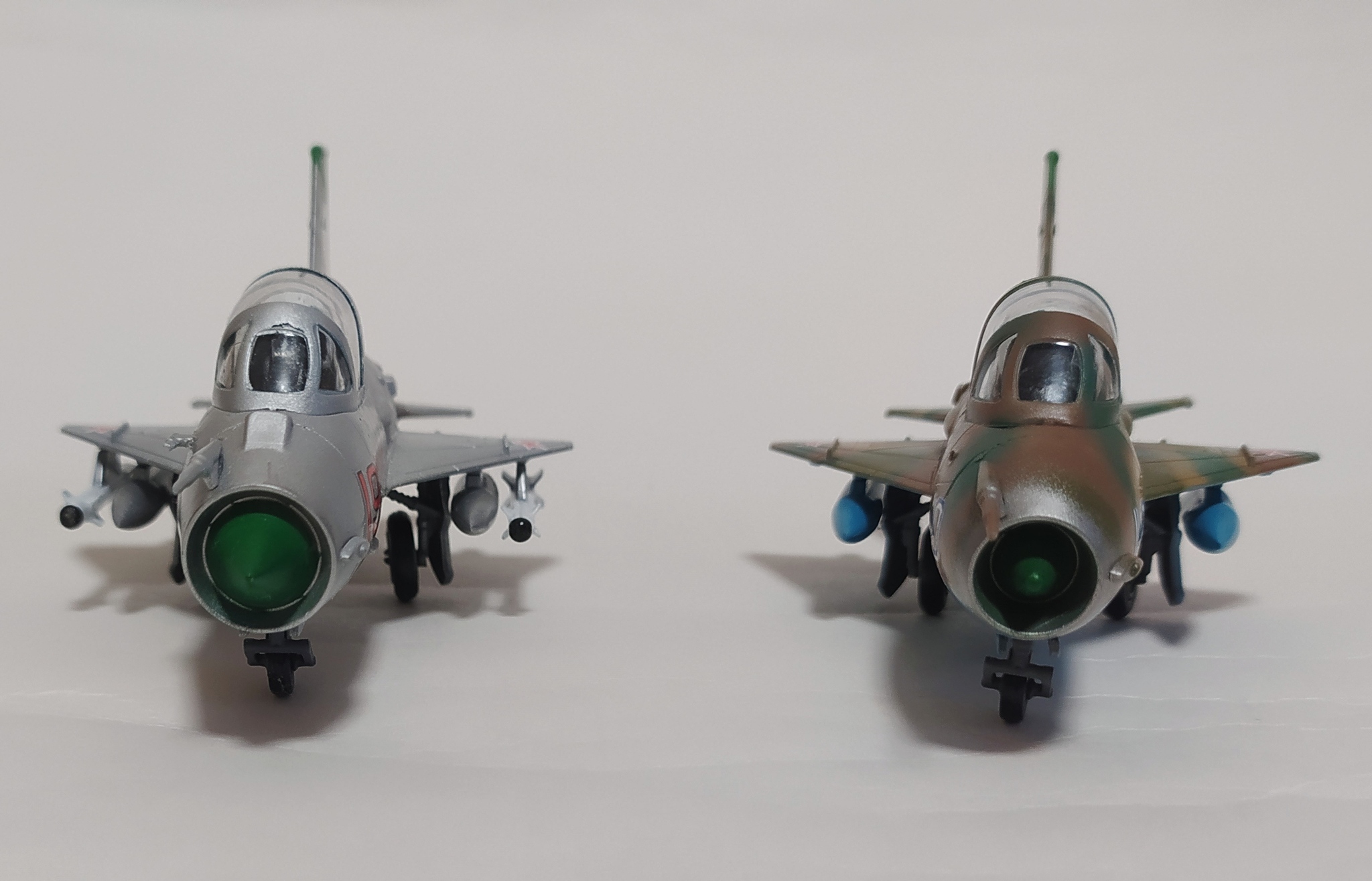 MiG-21 UM and MiG-21 SM. Toys on the LC - My, Scale model, Stand modeling, Modeling, Collecting, New Year, Christmas decorations, Longpost