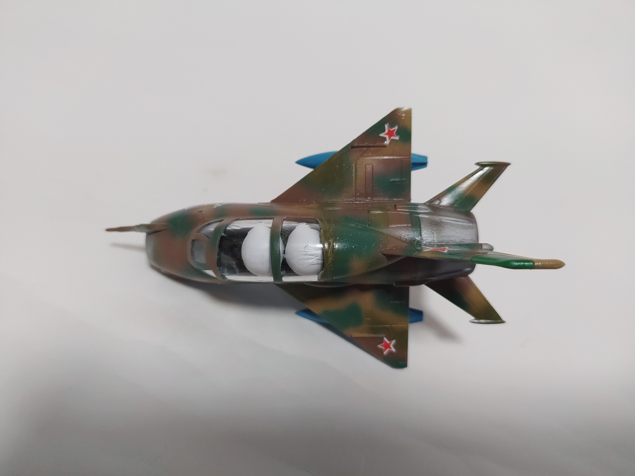 MiG-21 UM and MiG-21 SM. Toys on the LC - My, Scale model, Stand modeling, Modeling, Collecting, New Year, Christmas decorations, Longpost