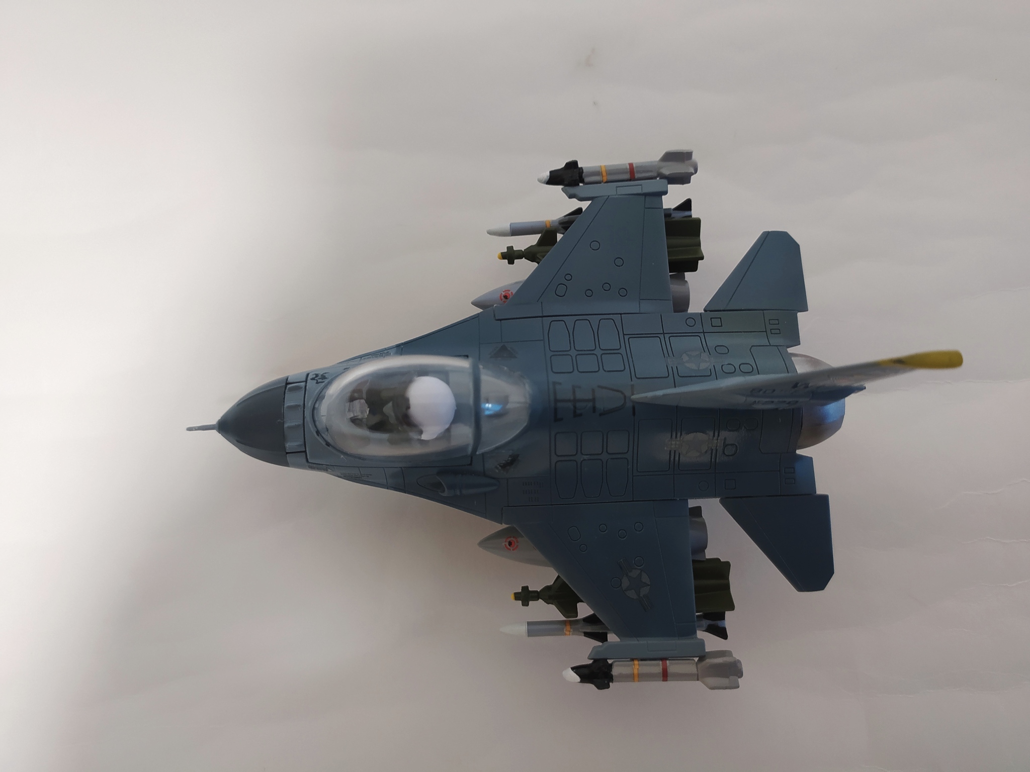 F-16 C. Christmas tree toy - My, Modeling, Scale model, f-16, Collecting, Stand modeling, Christmas decorations, Longpost