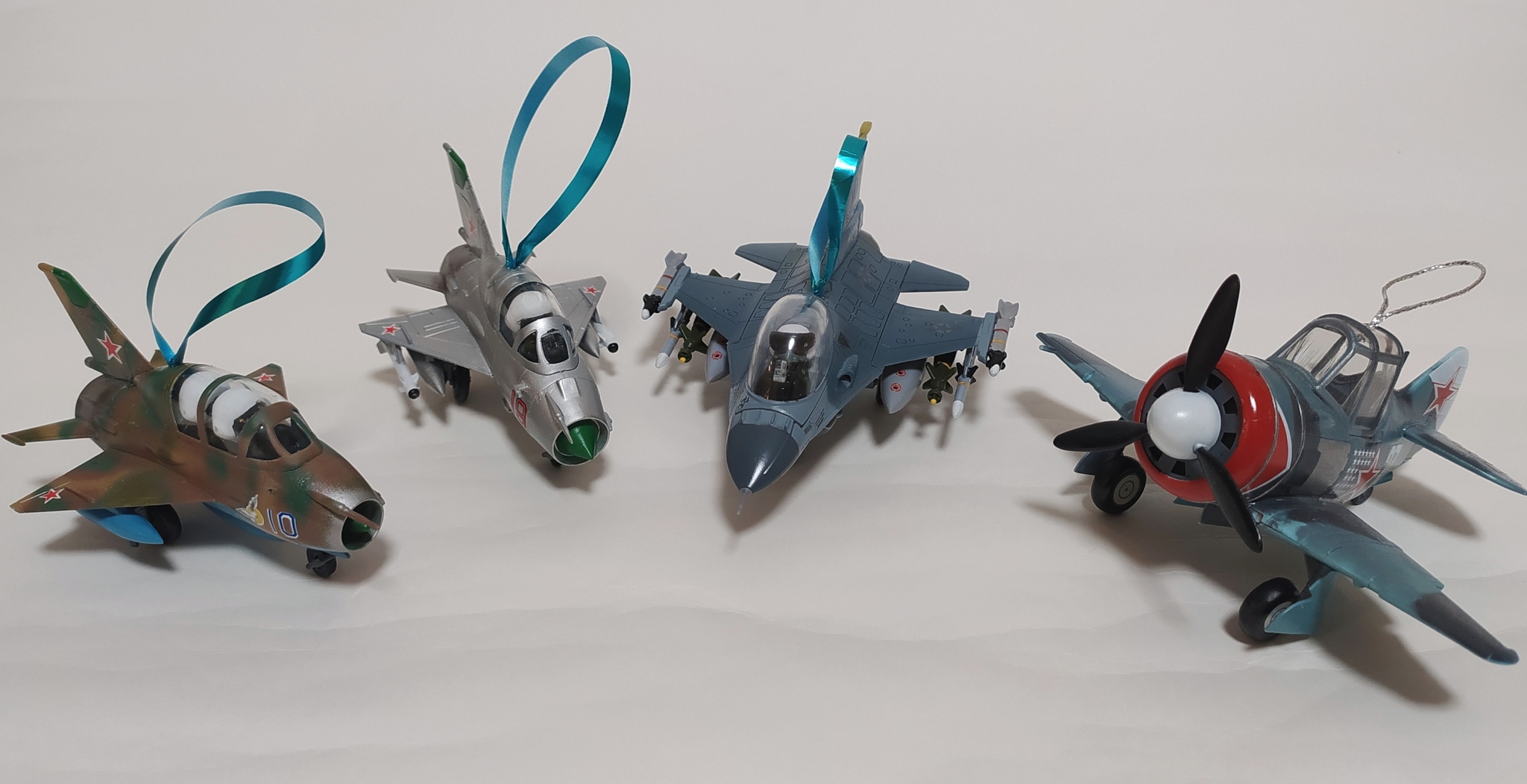 F-16 C. Christmas tree toy - My, Modeling, Scale model, f-16, Collecting, Stand modeling, Christmas decorations, Longpost