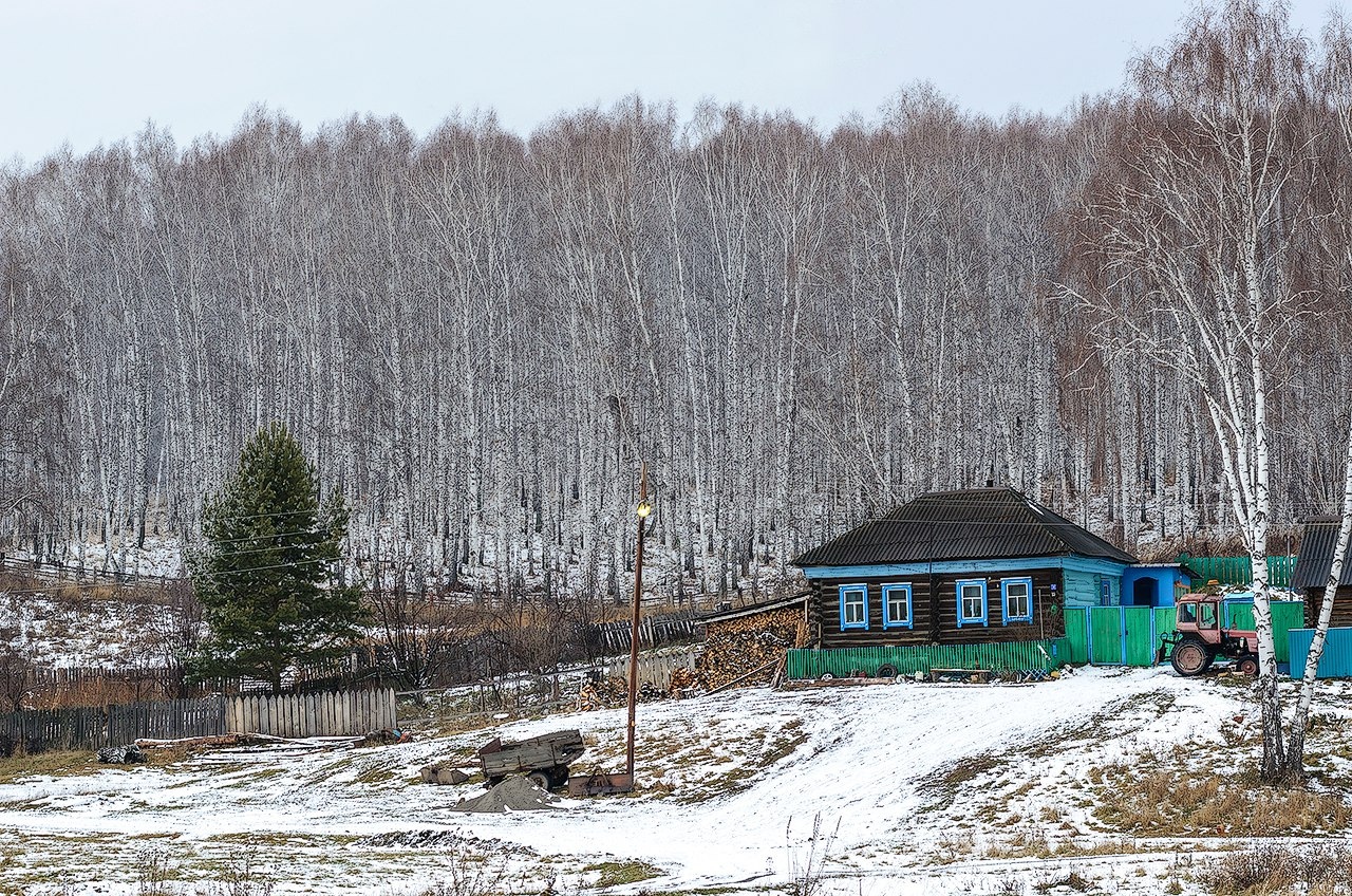 Siberian outback - My, The nature of Russia, The photo, Travel across Russia, Village, Village, Siberia, Forest, A life, House