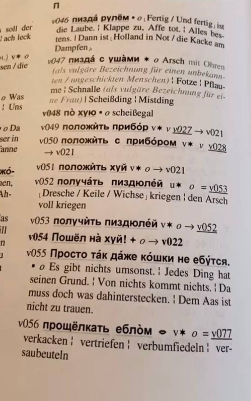 Russian-German phraseological dictionary shown online - Dictionary, German, Mat, Longpost