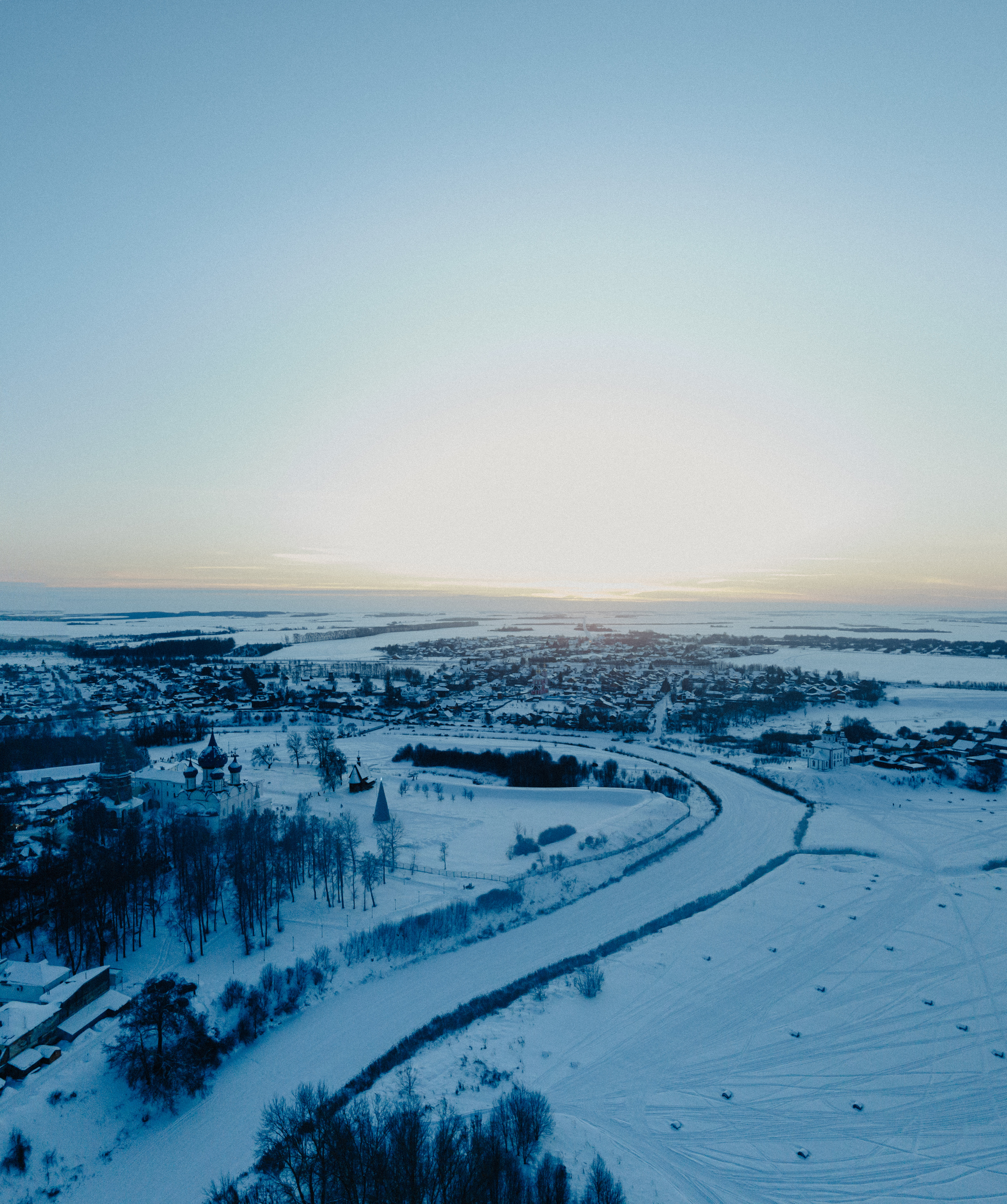 Зимний Суздаль. Архив - Моё, Суздаль, Зима, Фотография, Аэросъемка, DJI