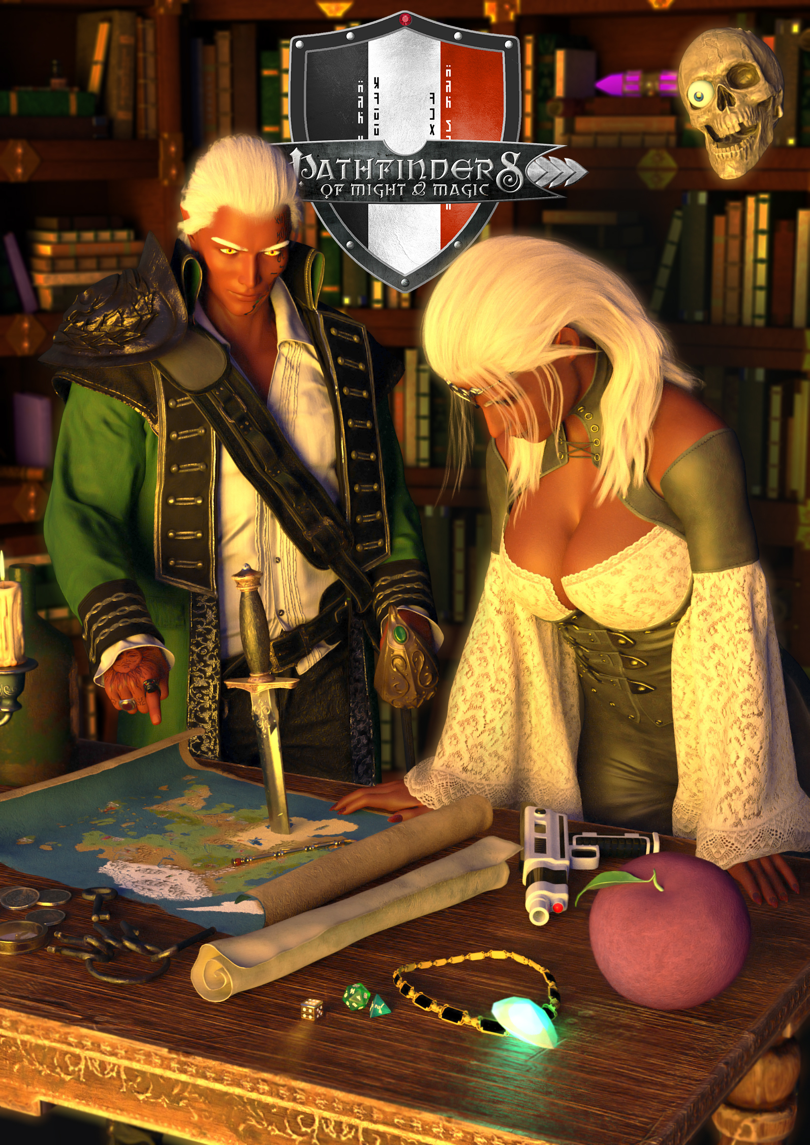 Covers - My, Герои меча и магии, RPG, Daz3dstudio, Might and magic, Tabletop role-playing games, Longpost