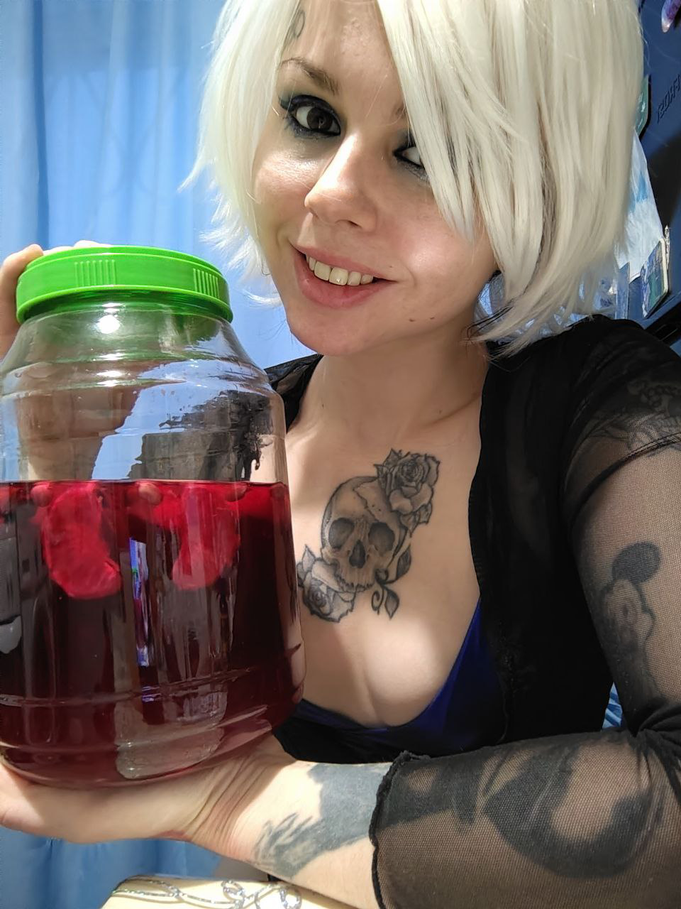 I decided to make a tincture for the New Year - My, Vodka, Alcohol, Beverages, Creation, Girls, Girl with tattoo, Tincture, New Year