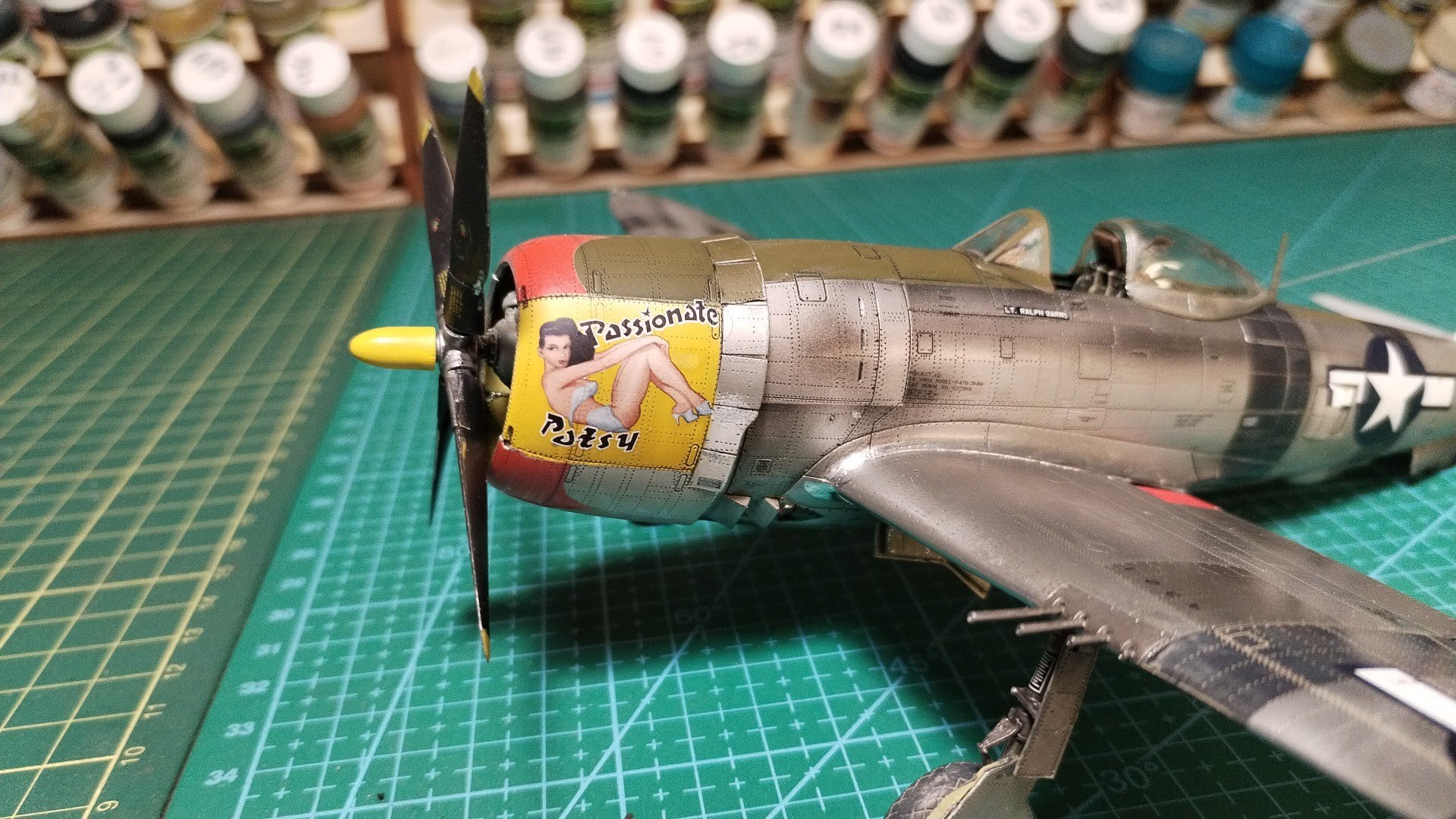 P-57D-28RA 1/48 MiniArt - My, Collecting, Stand modeling, Scale model, Modeling, The Second World War, Longpost