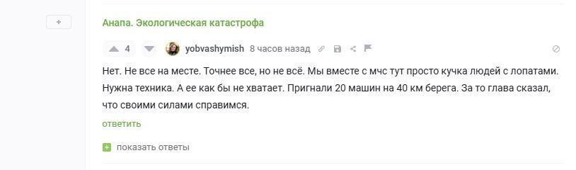 Снесли  тему.  Анапа экологическая катастрофа - Моё, Ложь, Справедливость, Анапа, ЧП, Экологическая катастрофа, Длиннопост