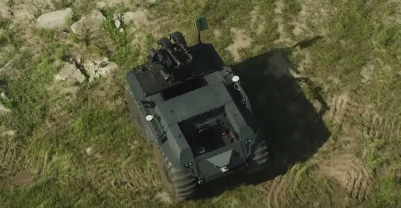 Efficiency surpasses missile systems: Rheinmetall demonstrated the destruction of drones by machine gun fire from a ground drone - Military equipment, Drone, Armament, Air defense, Drone, Video, Longpost