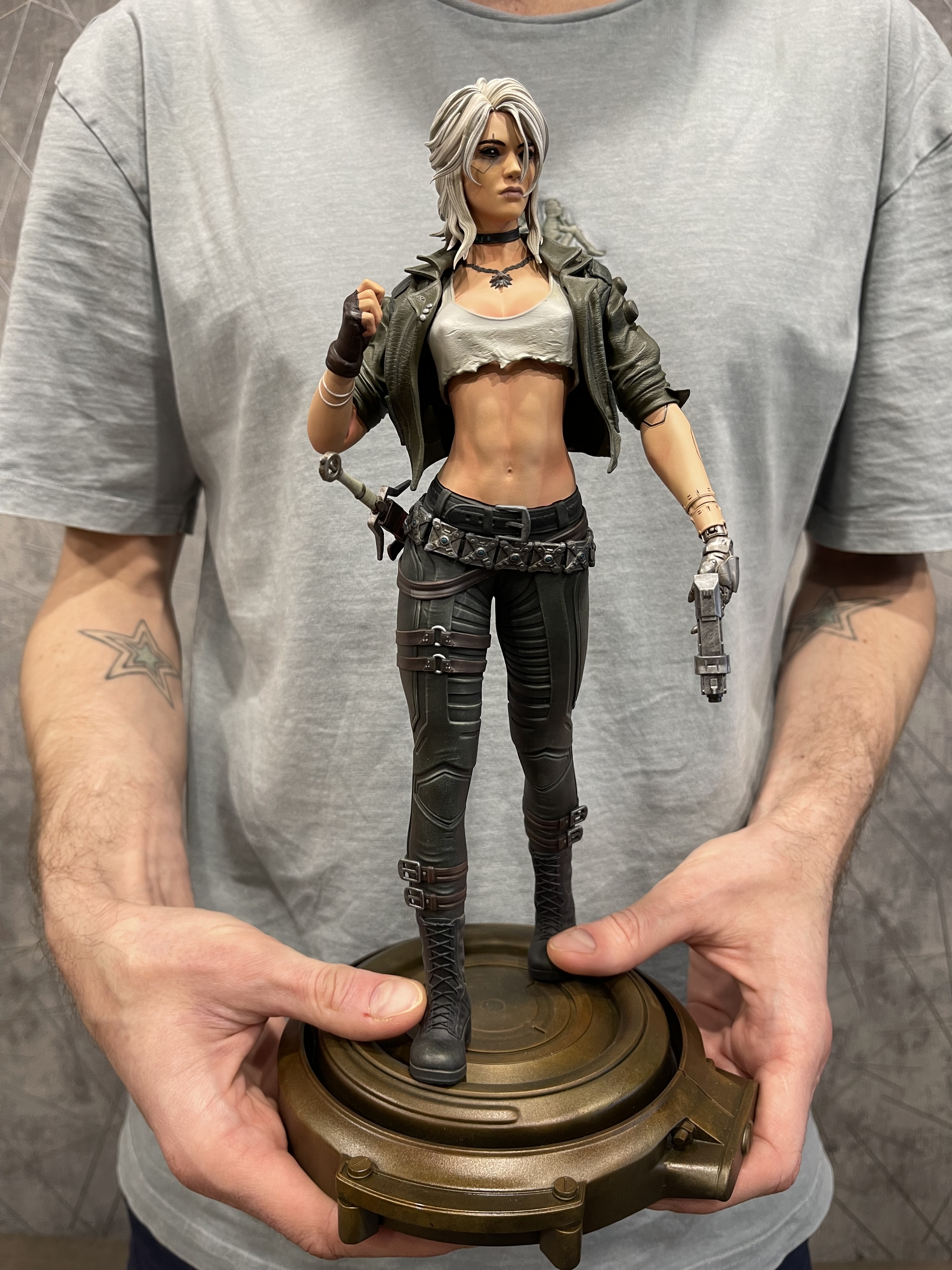 3D Print. Cyber ??Ciri. Scale 1/6 - My, 3D, 3D печать, 3D printer, Ciri, Cyberpunk, Cyberpunk 2077, Witcher, Longpost