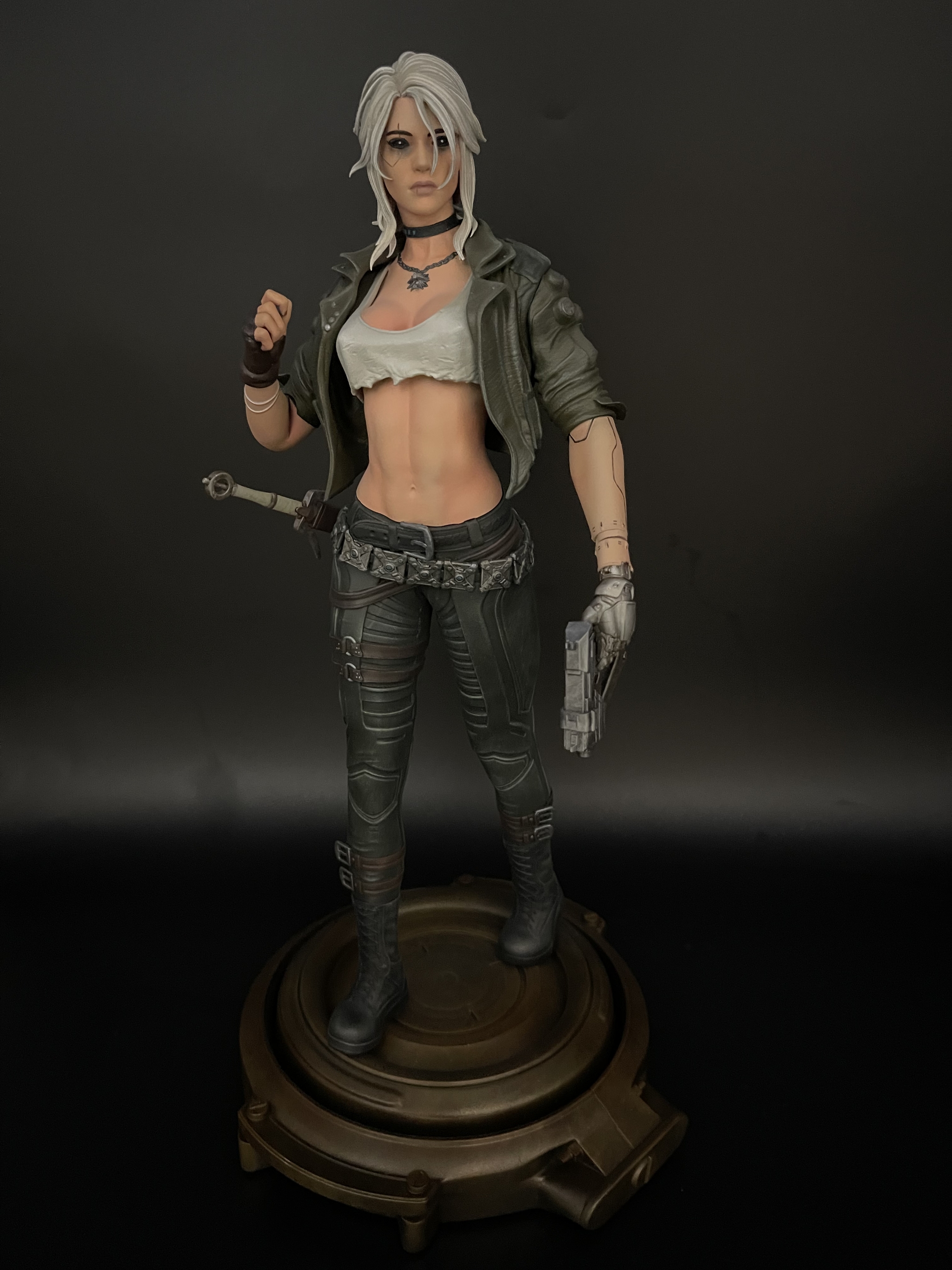 3D Print. Cyber ??Ciri. Scale 1/6 - My, 3D, 3D печать, 3D printer, Ciri, Cyberpunk, Cyberpunk 2077, Witcher, Longpost