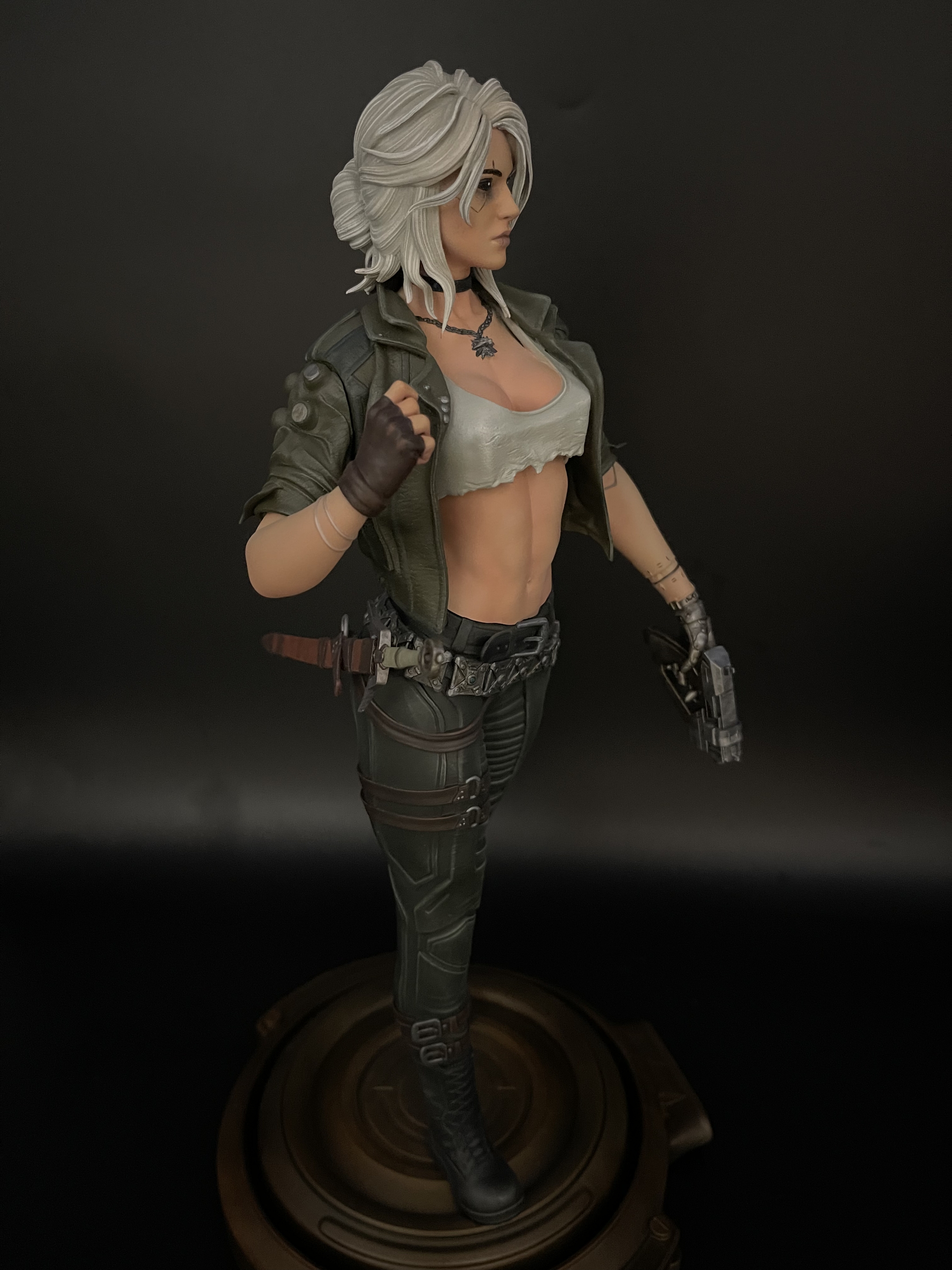 3D Print. Cyber ??Ciri. Scale 1/6 - My, 3D, 3D печать, 3D printer, Ciri, Cyberpunk, Cyberpunk 2077, Witcher, Longpost