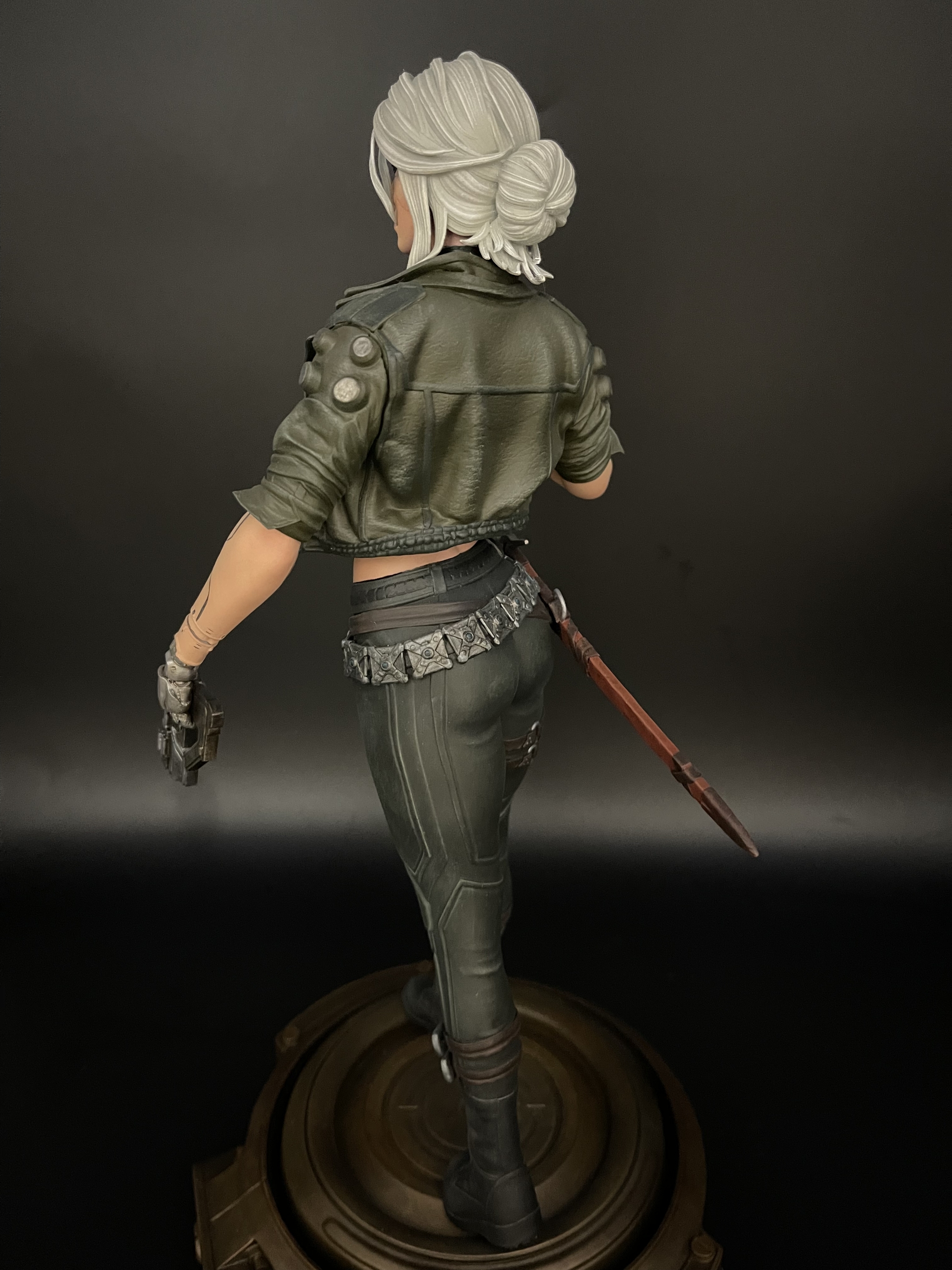 3D Print. Cyber ??Ciri. Scale 1/6 - My, 3D, 3D печать, 3D printer, Ciri, Cyberpunk, Cyberpunk 2077, Witcher, Longpost