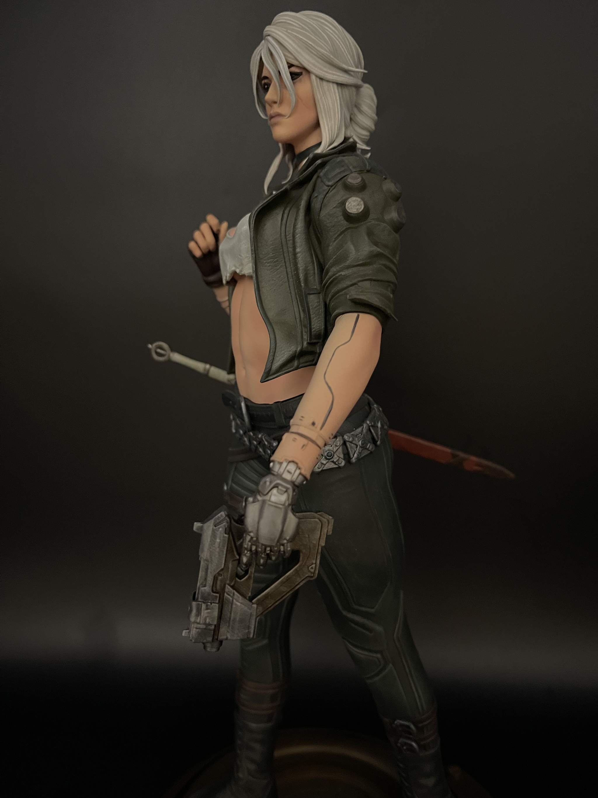 3D Print. Cyber ??Ciri. Scale 1/6 - My, 3D, 3D печать, 3D printer, Ciri, Cyberpunk, Cyberpunk 2077, Witcher, Longpost