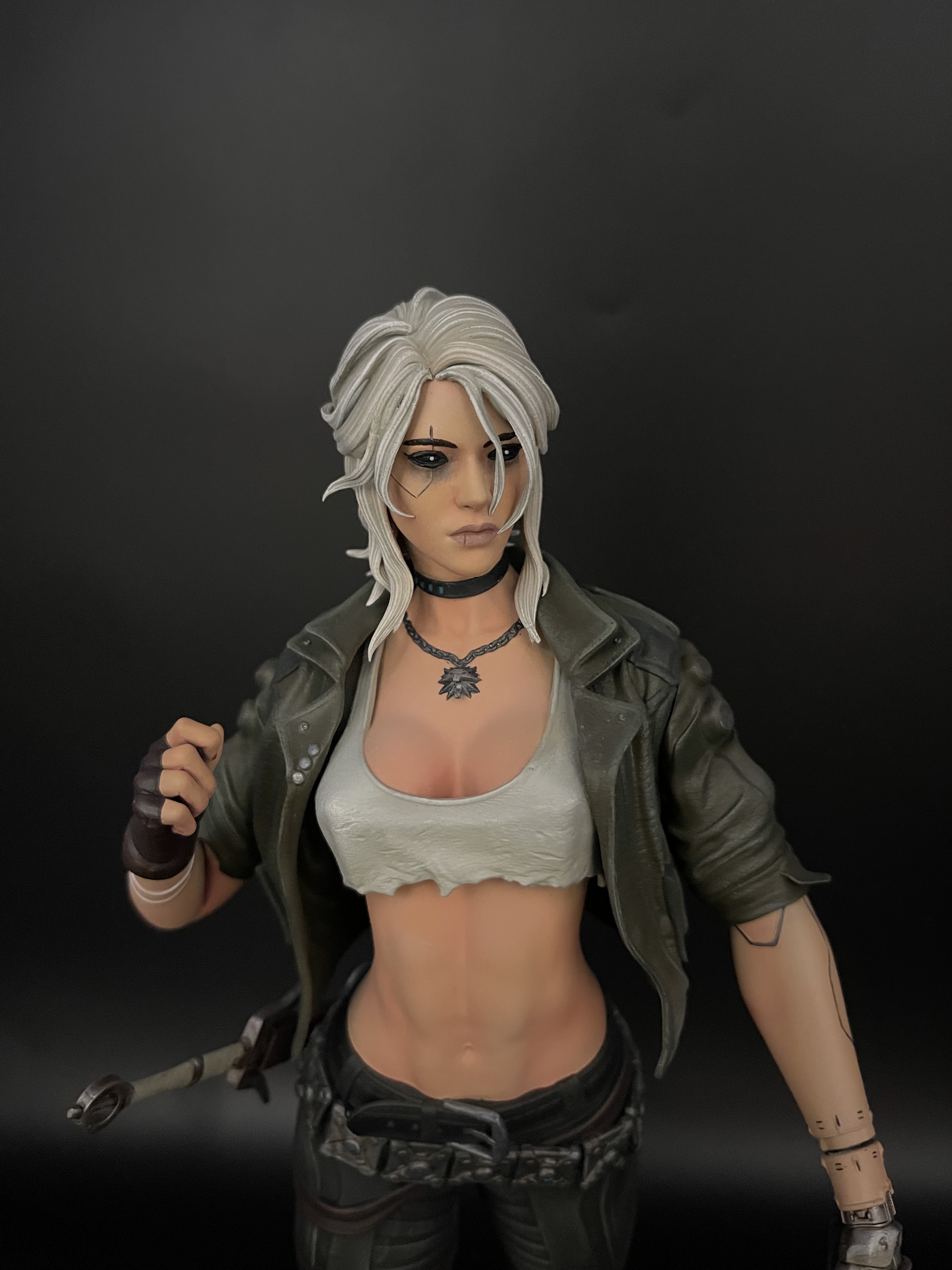 3D Print. Cyber ??Ciri. Scale 1/6 - My, 3D, 3D печать, 3D printer, Ciri, Cyberpunk, Cyberpunk 2077, Witcher, Longpost