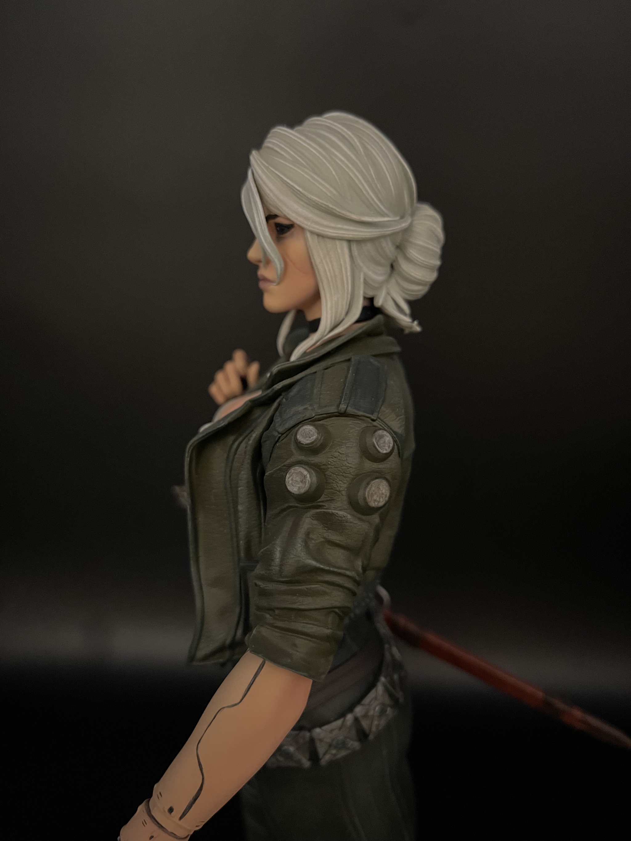 3D Print. Cyber ??Ciri. Scale 1/6 - My, 3D, 3D печать, 3D printer, Ciri, Cyberpunk, Cyberpunk 2077, Witcher, Longpost