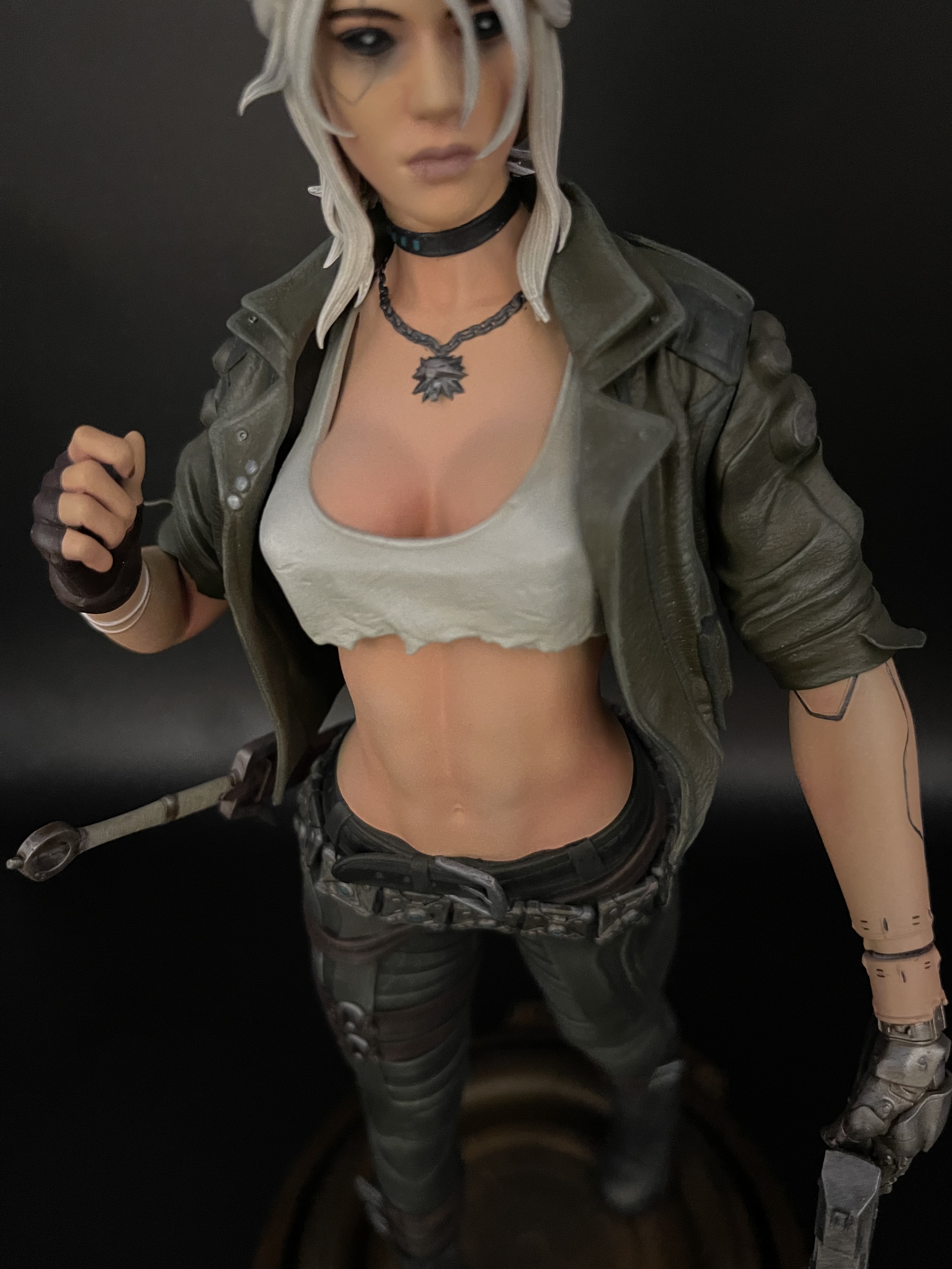 3D Print. Cyber ??Ciri. Scale 1/6 - My, 3D, 3D печать, 3D printer, Ciri, Cyberpunk, Cyberpunk 2077, Witcher, Longpost