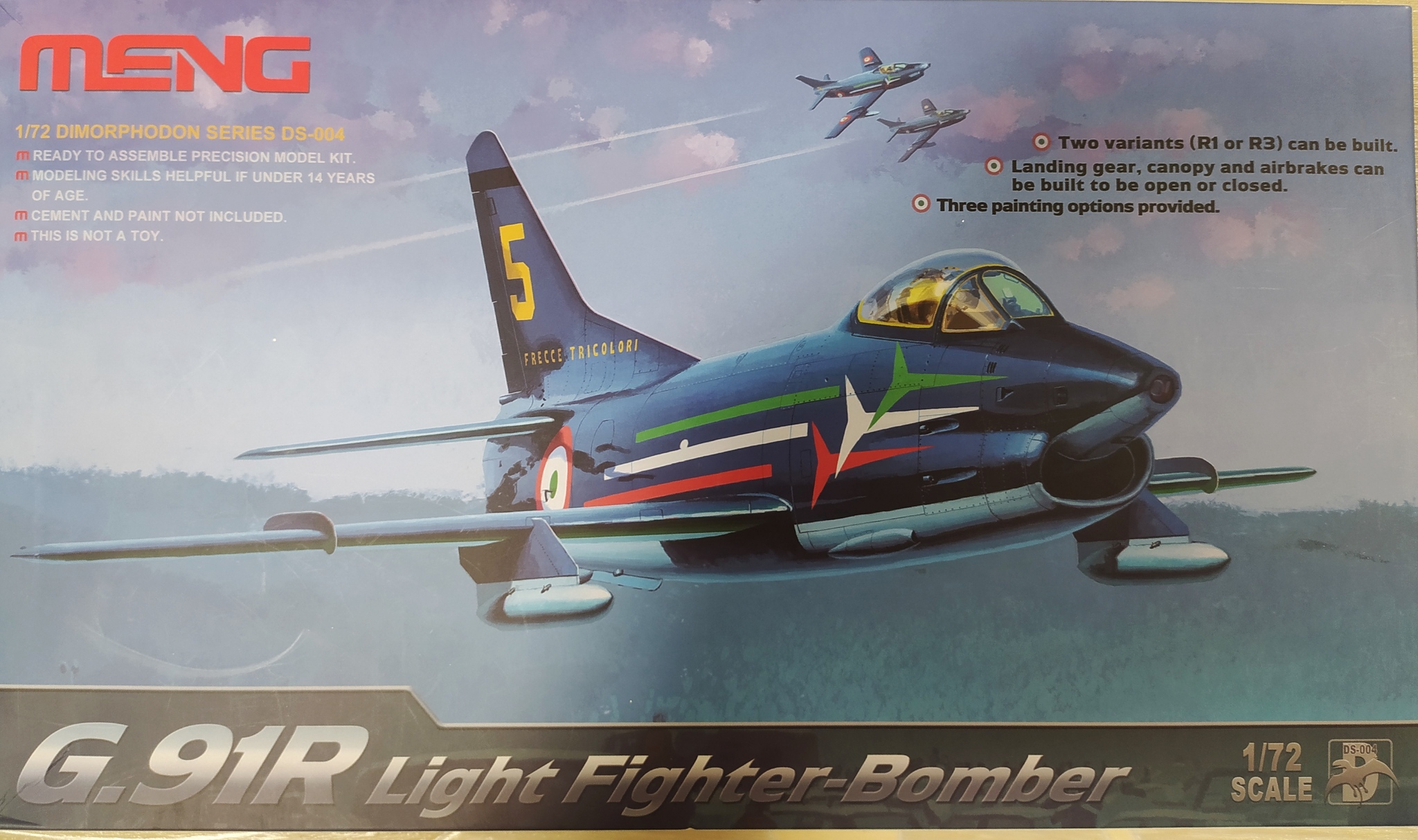 Fiat G. 91R Frecce Tricolori 1/72 - My, Collecting, Modeling, Scale model, Stand modeling, Airplane, Aerobatic team, Longpost