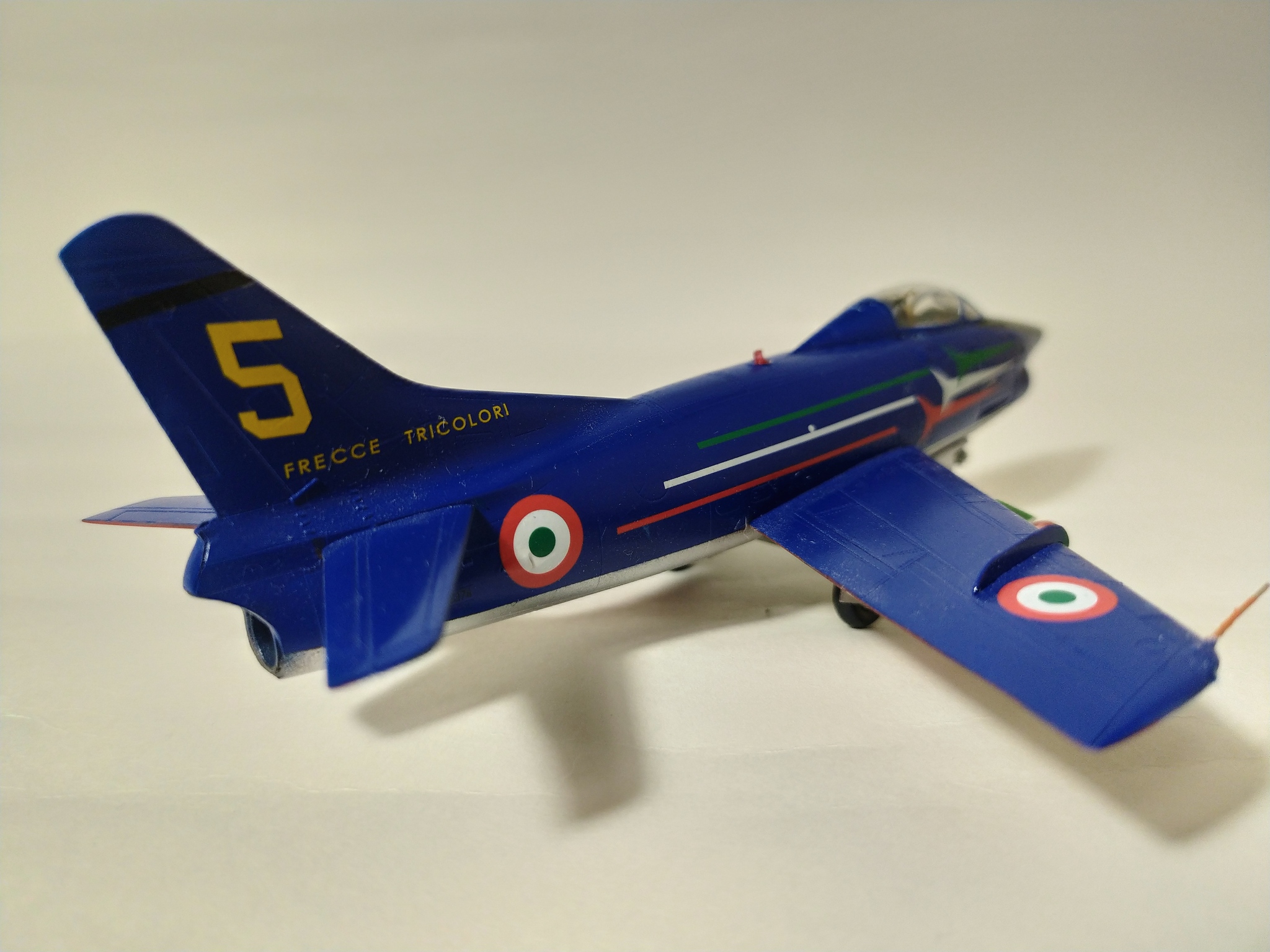 Fiat G. 91R Frecce Tricolori 1/72 - My, Collecting, Modeling, Scale model, Stand modeling, Airplane, Aerobatic team, Longpost