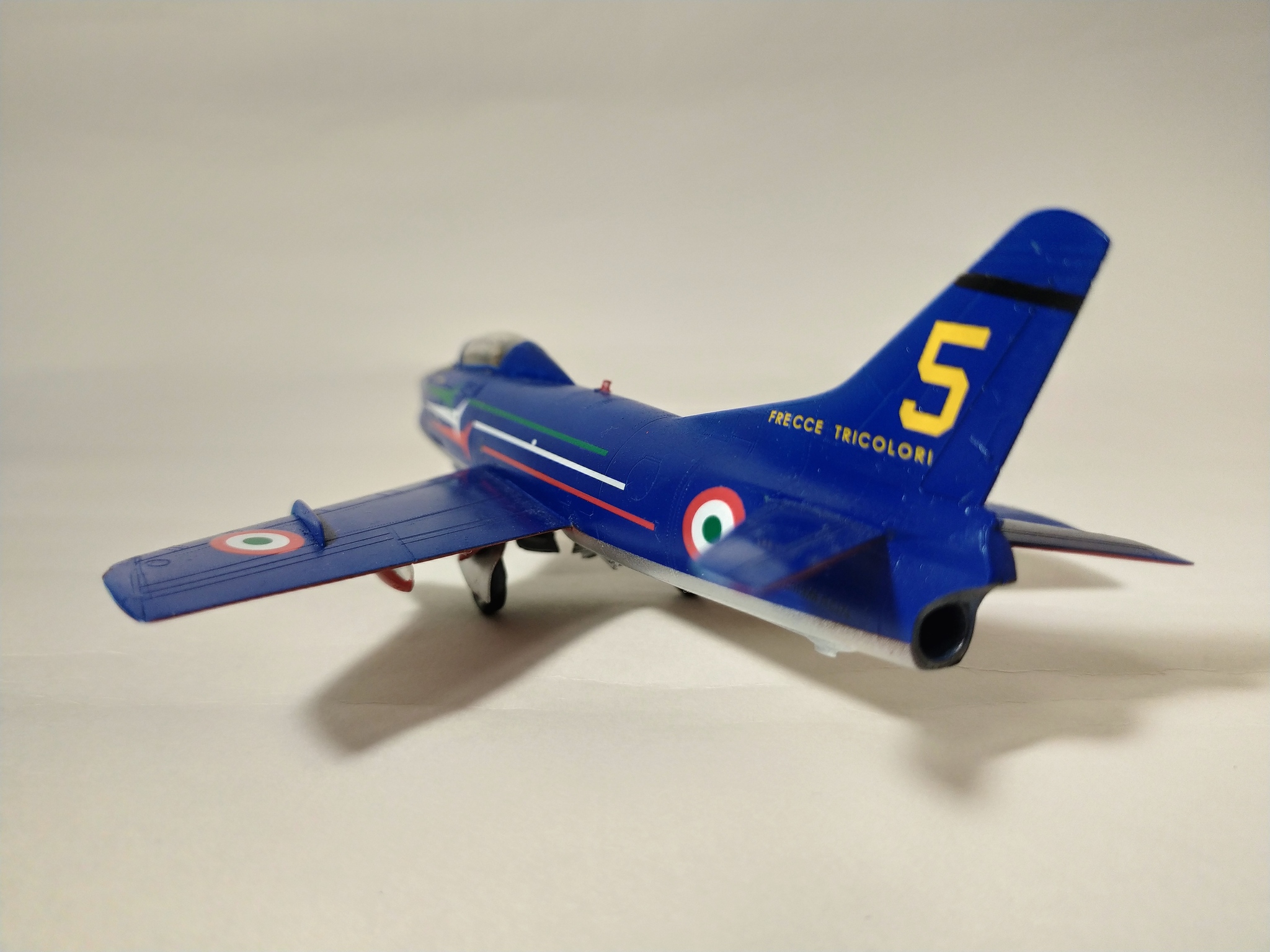 Fiat G. 91R Frecce Tricolori 1/72 - My, Collecting, Modeling, Scale model, Stand modeling, Airplane, Aerobatic team, Longpost