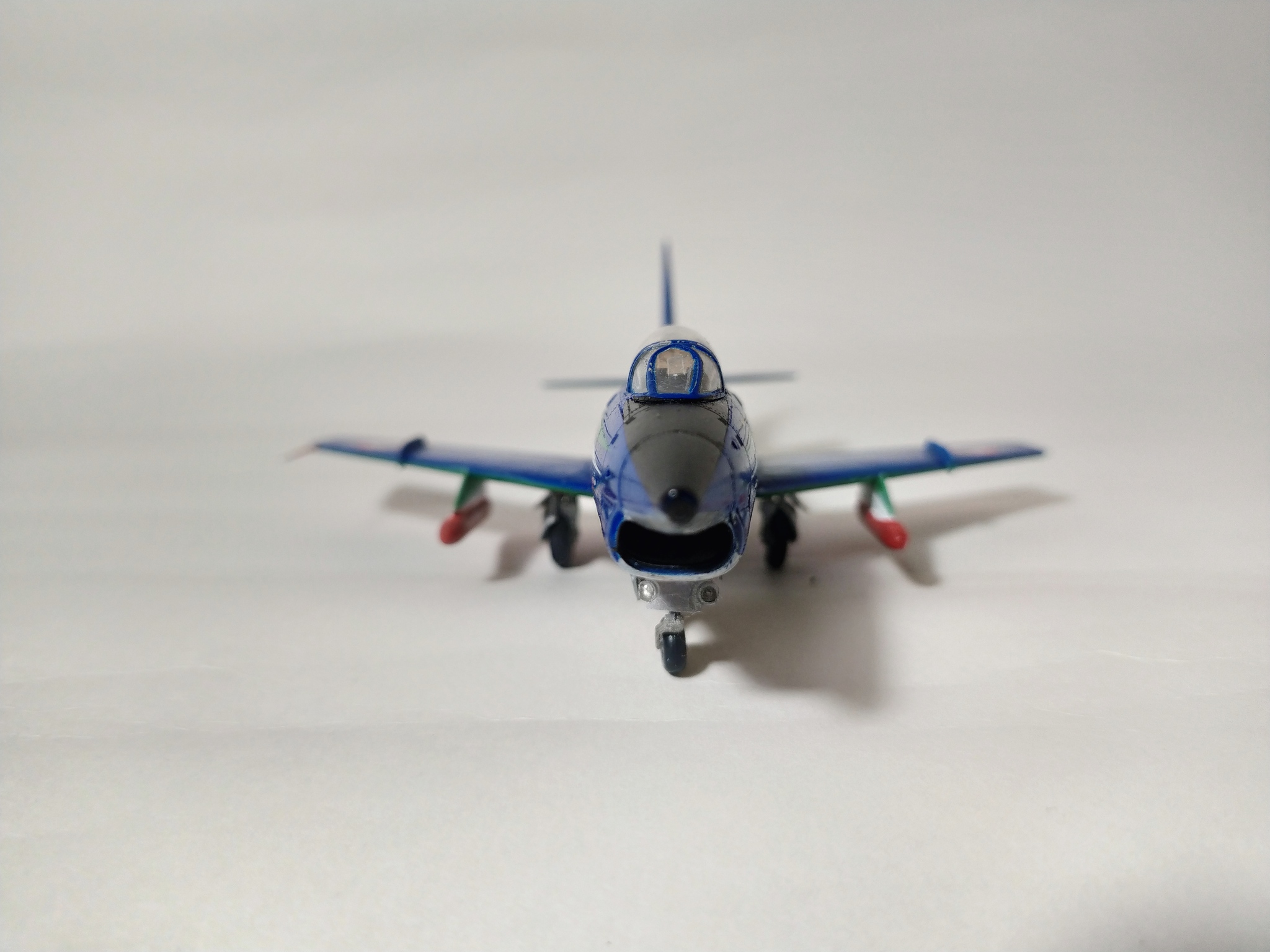 Fiat G. 91R Frecce Tricolori 1/72 - My, Collecting, Modeling, Scale model, Stand modeling, Airplane, Aerobatic team, Longpost