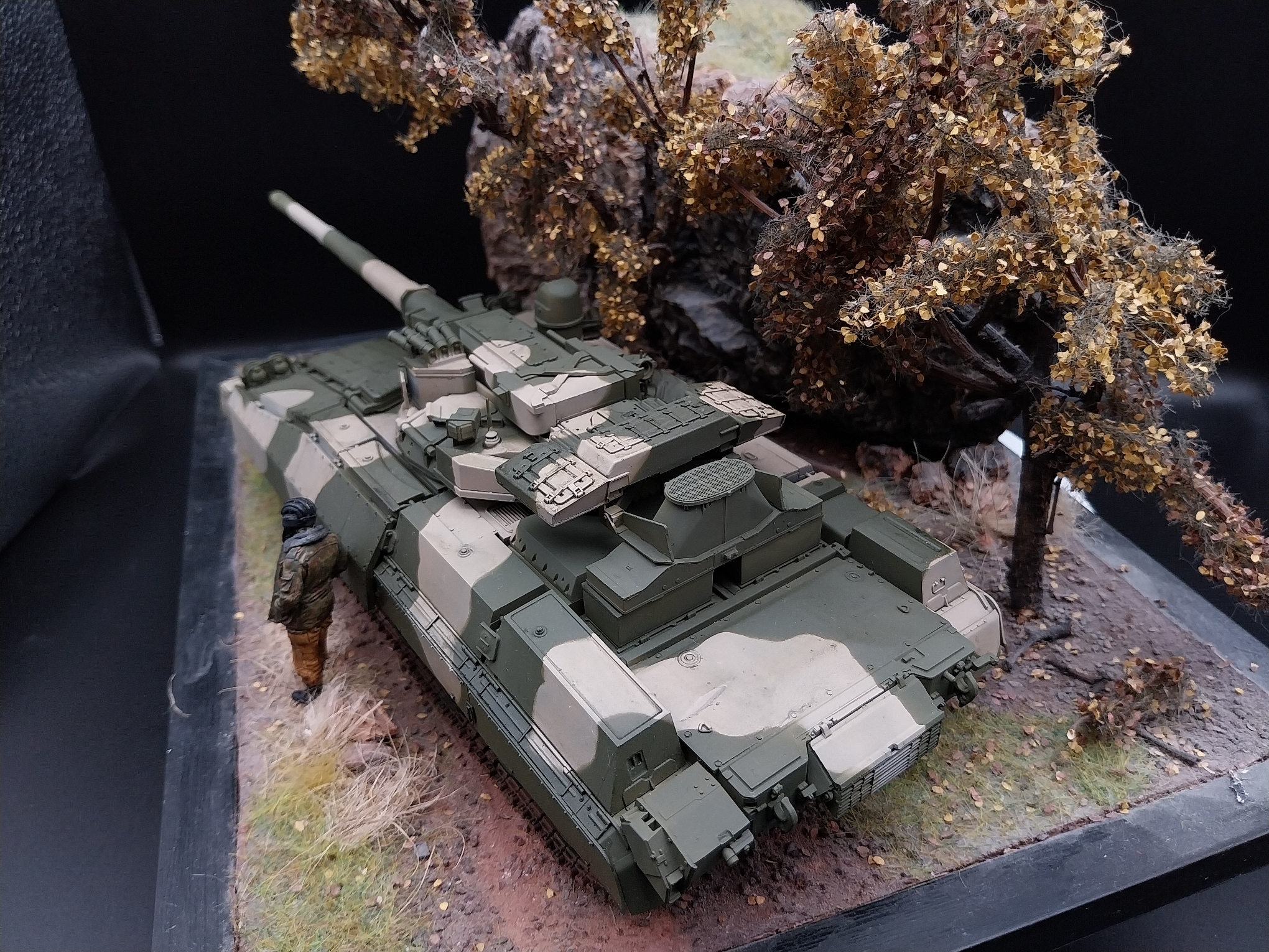 Object 477 Trumpeter - My, Stand modeling, Scale model, Tanks, Longpost