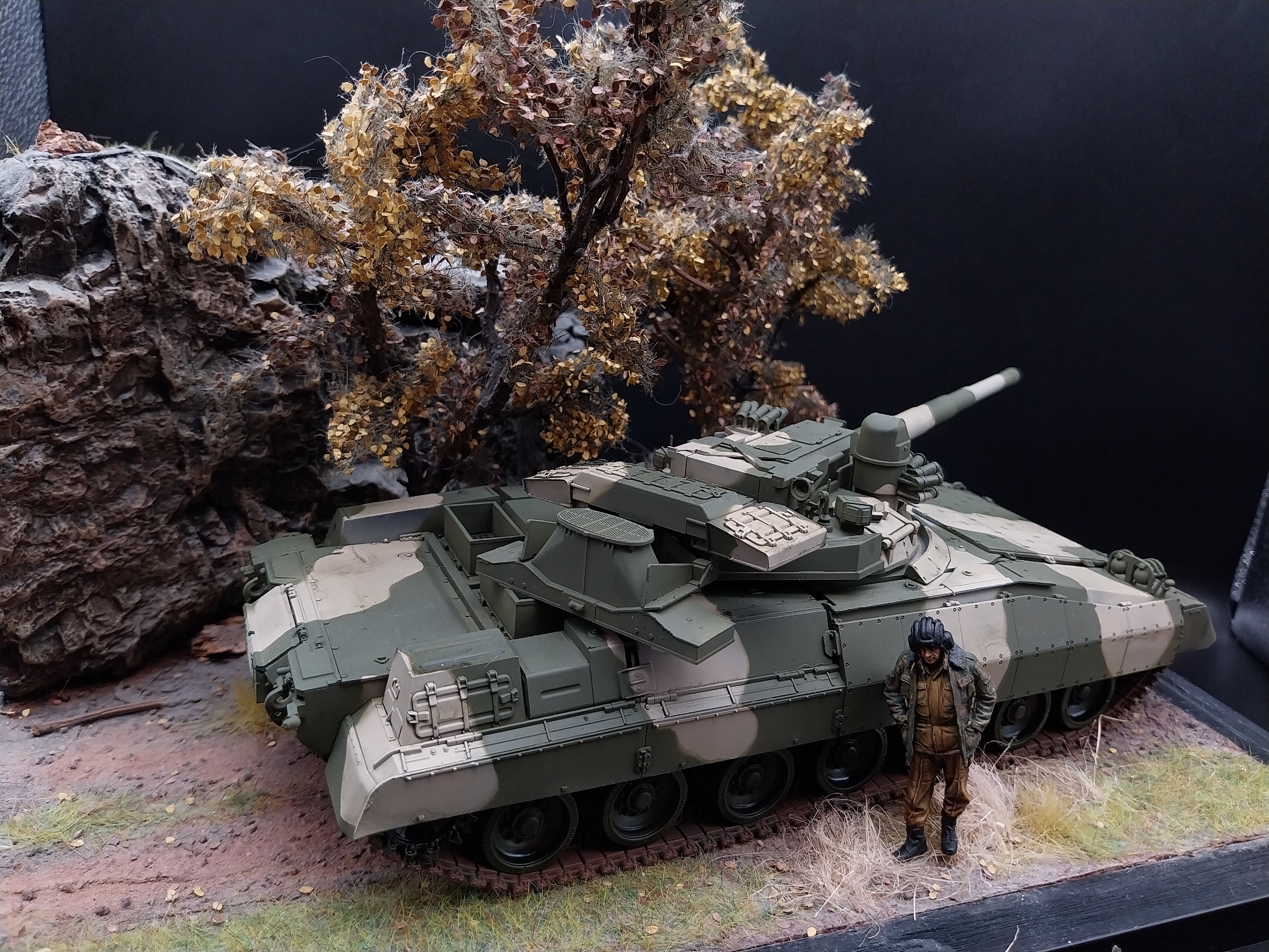 Object 477 Trumpeter - My, Stand modeling, Scale model, Tanks, Longpost