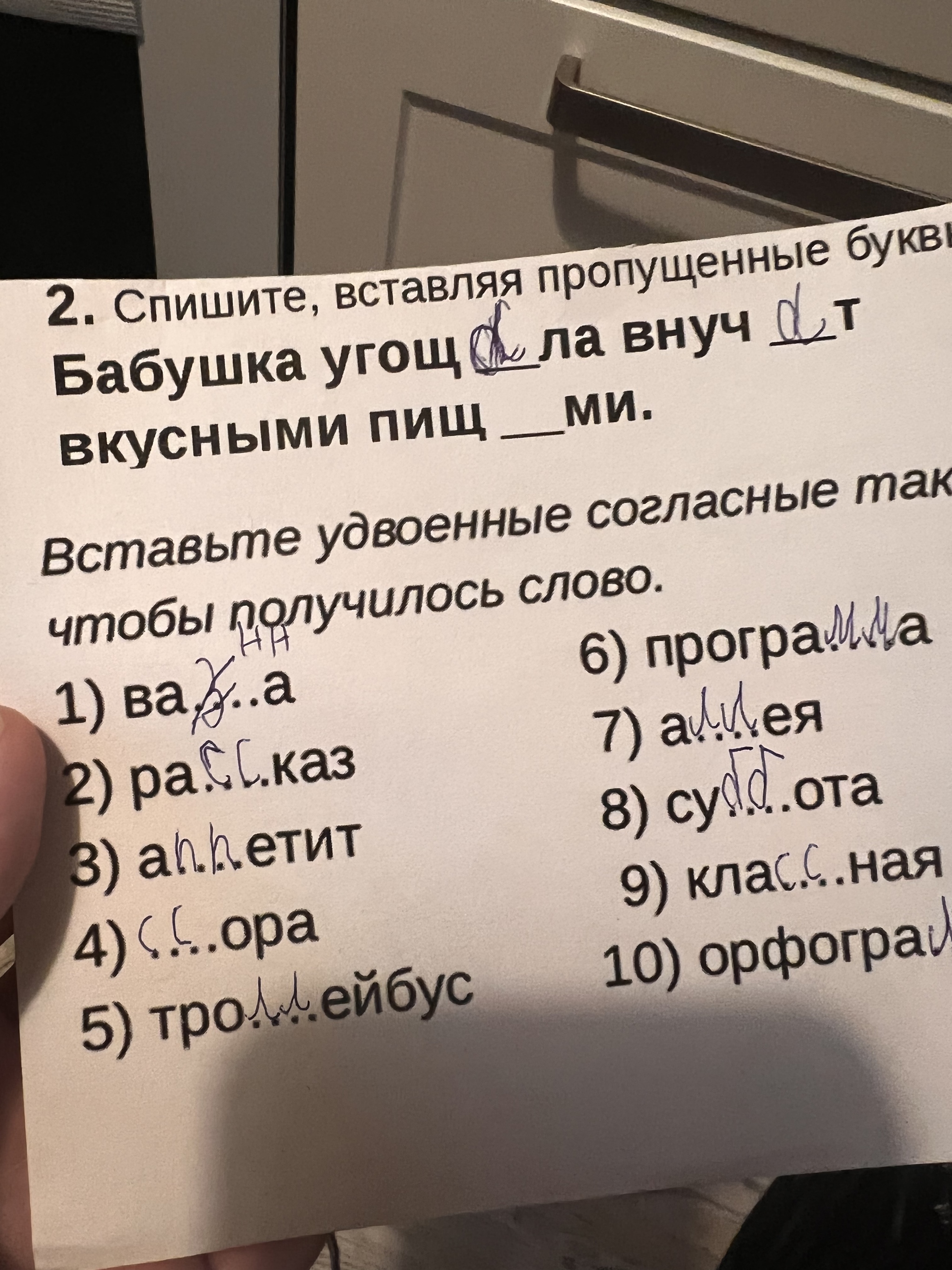 Задание - Моё, Домашнее задание, Русский язык, Грамматические ошибки, Вопрос