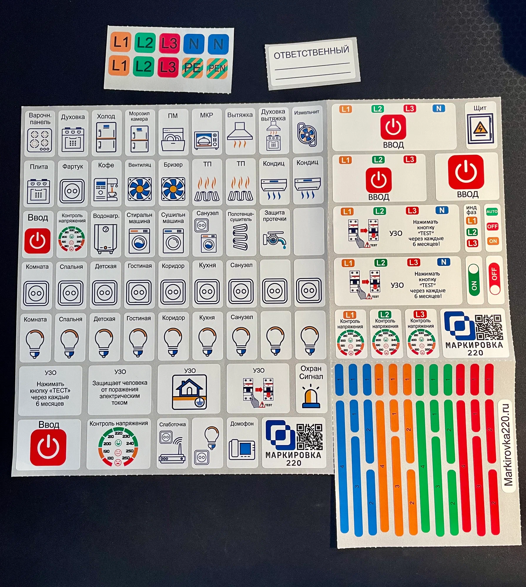 Neat stickers for the electrical panel - Yandex Market, Products, Sticker, Electrician, Электрик, Buried wiring, Convenience, House, Electricity, Home construction