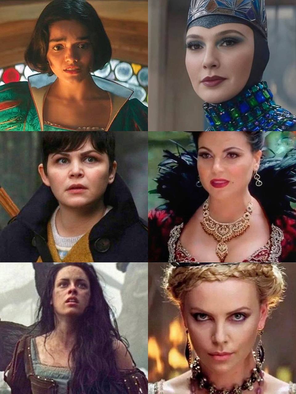 Snow White and the Evil Queen, who envies her beauty from various adaptations. There are definitely questions - Humor, Snow White, Gal Gadot, Telegram (link), Movies, Charlize Theron