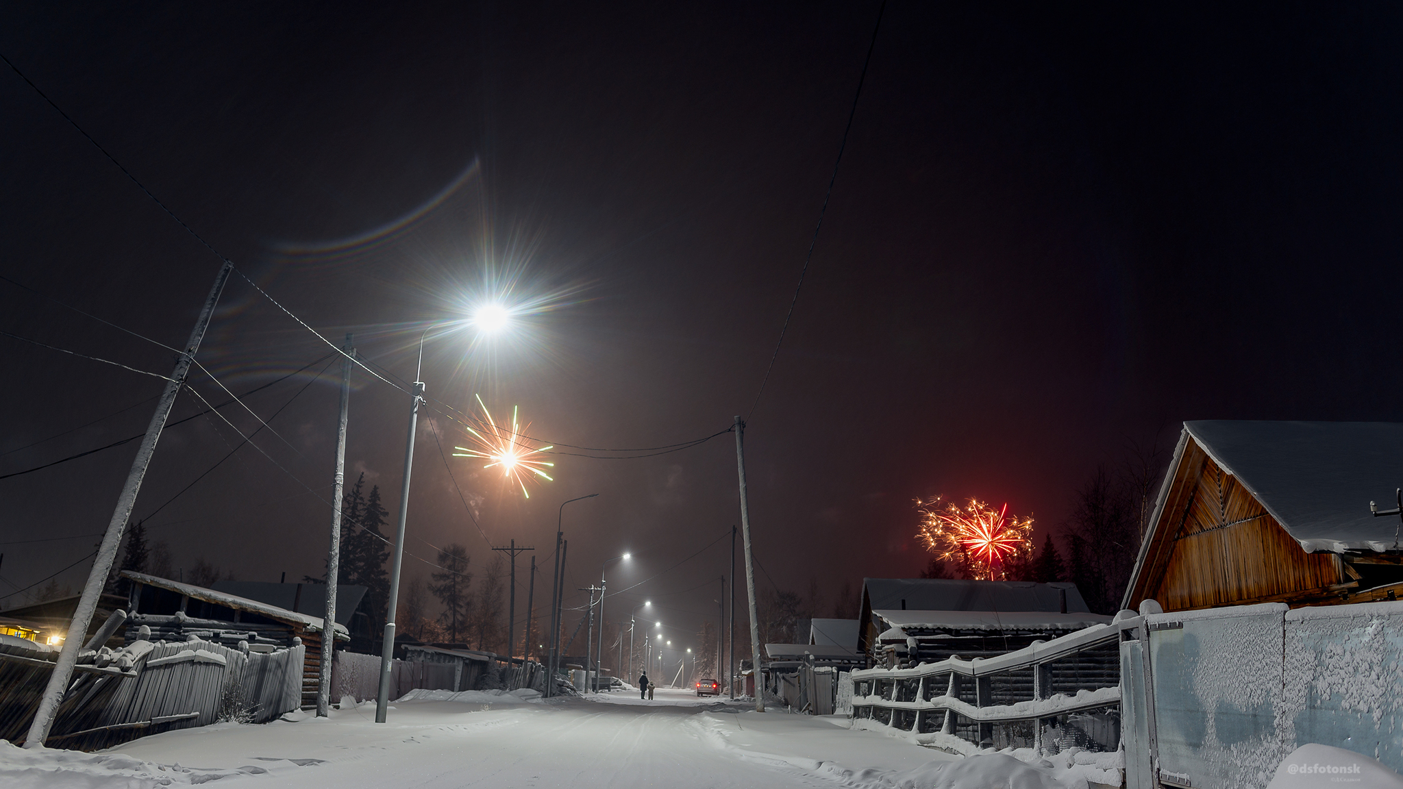 The holiday is coming to us - My, Yakutia, New Year, Suntar, North, Russia, Snow, Fireworks, freezing, Longpost