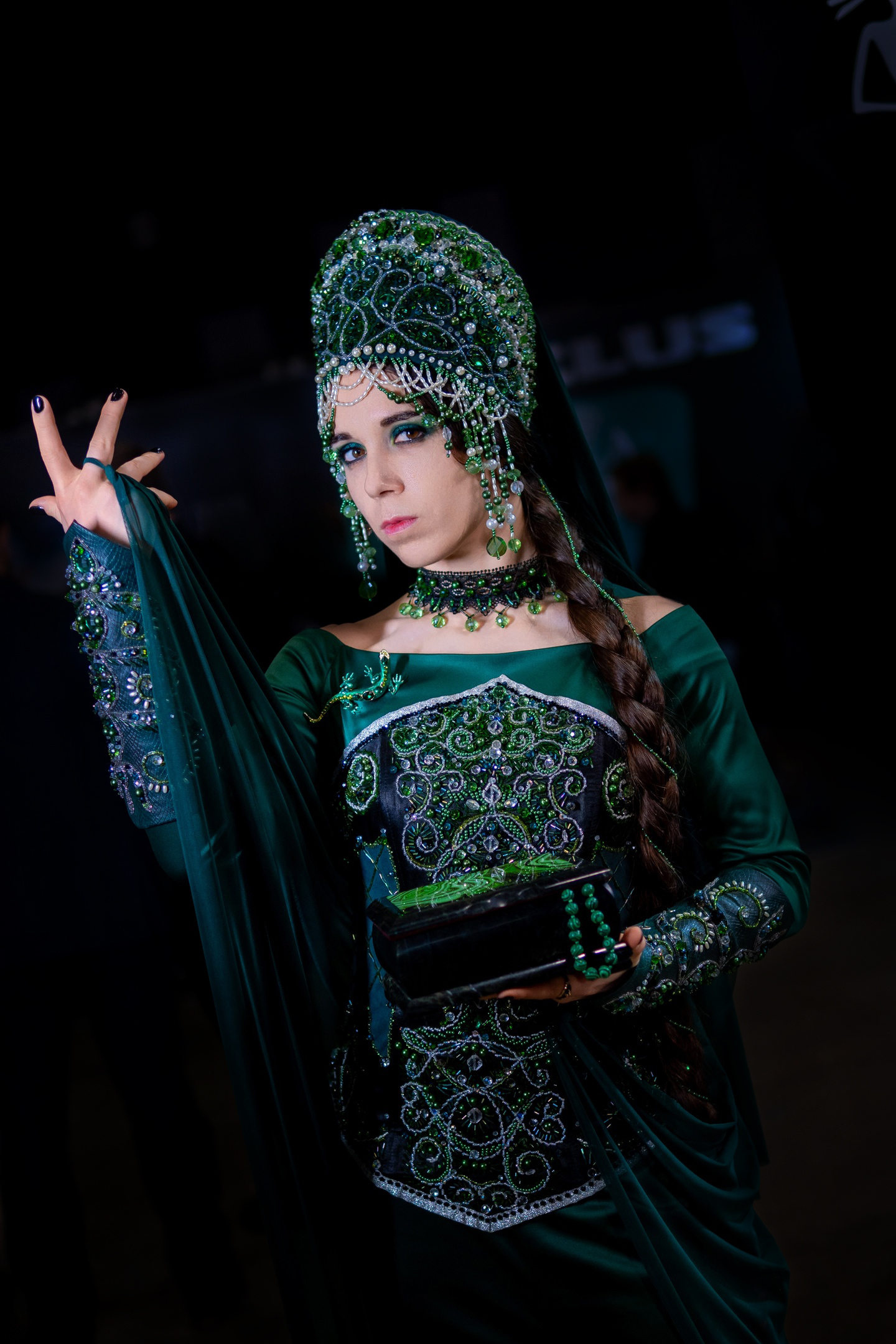 _The Mistress of the Copper Mountain_ at the Igroprom festival_ - My, Cosplay, Cosplayers, Mistress of Copper Mountain, Tales of Bazhov, Pavel Bazhov, Folklore, PHOTOSESSION, Costume, Russian tales, Longpost, Video