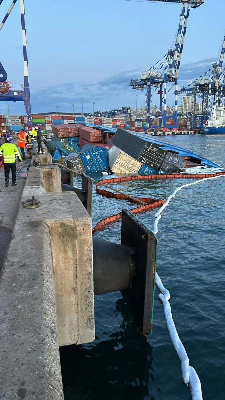 Achtung!!! - Vessel, Container, Tumbling, Turkey, Port, Video, Video VK, Longpost