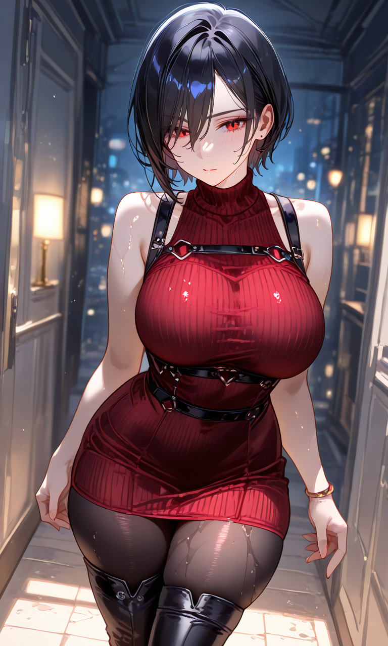 Ада Вонг из Резидента - Моё, Ada Wong, Resident Evil, Девушки, Anime Art, Арты нейросетей, Длиннопост