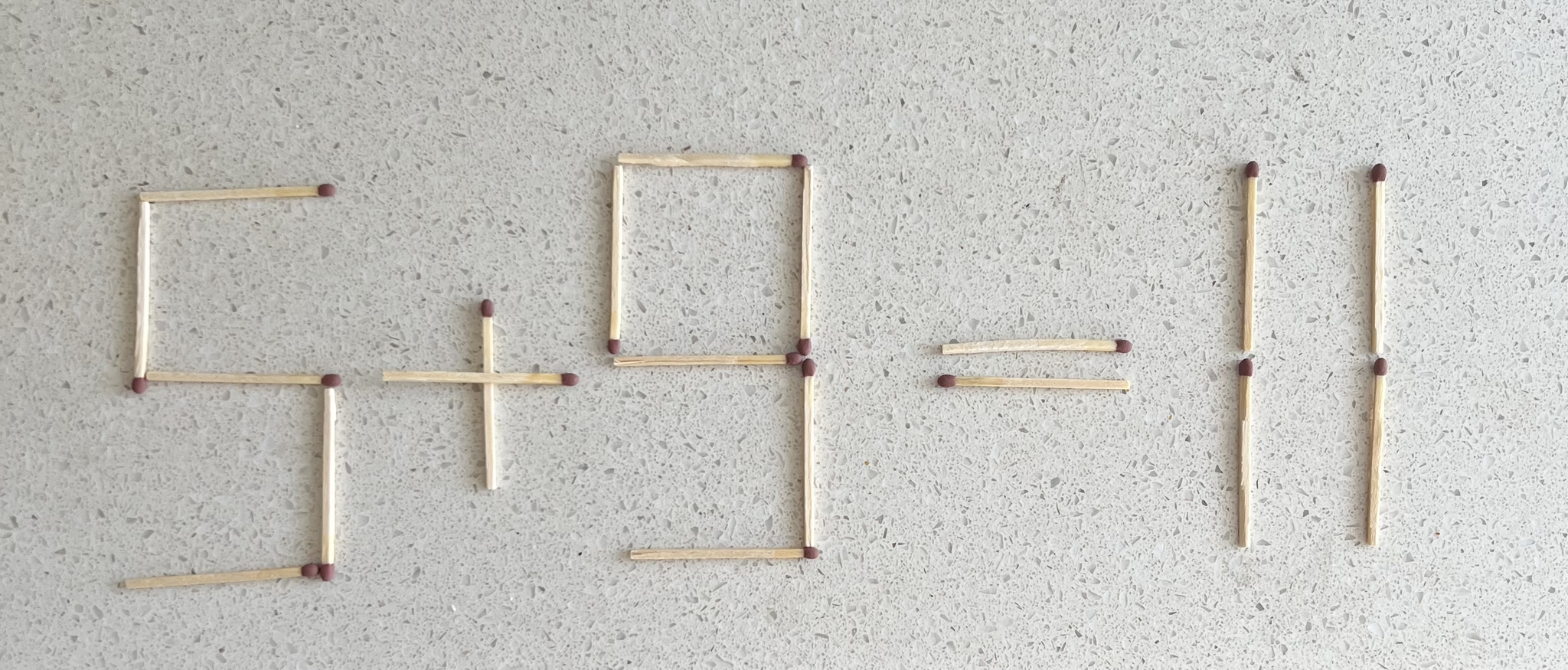 Rearrange ZERO matches to get the correct equation - My, Quiz, Matches, Permutation