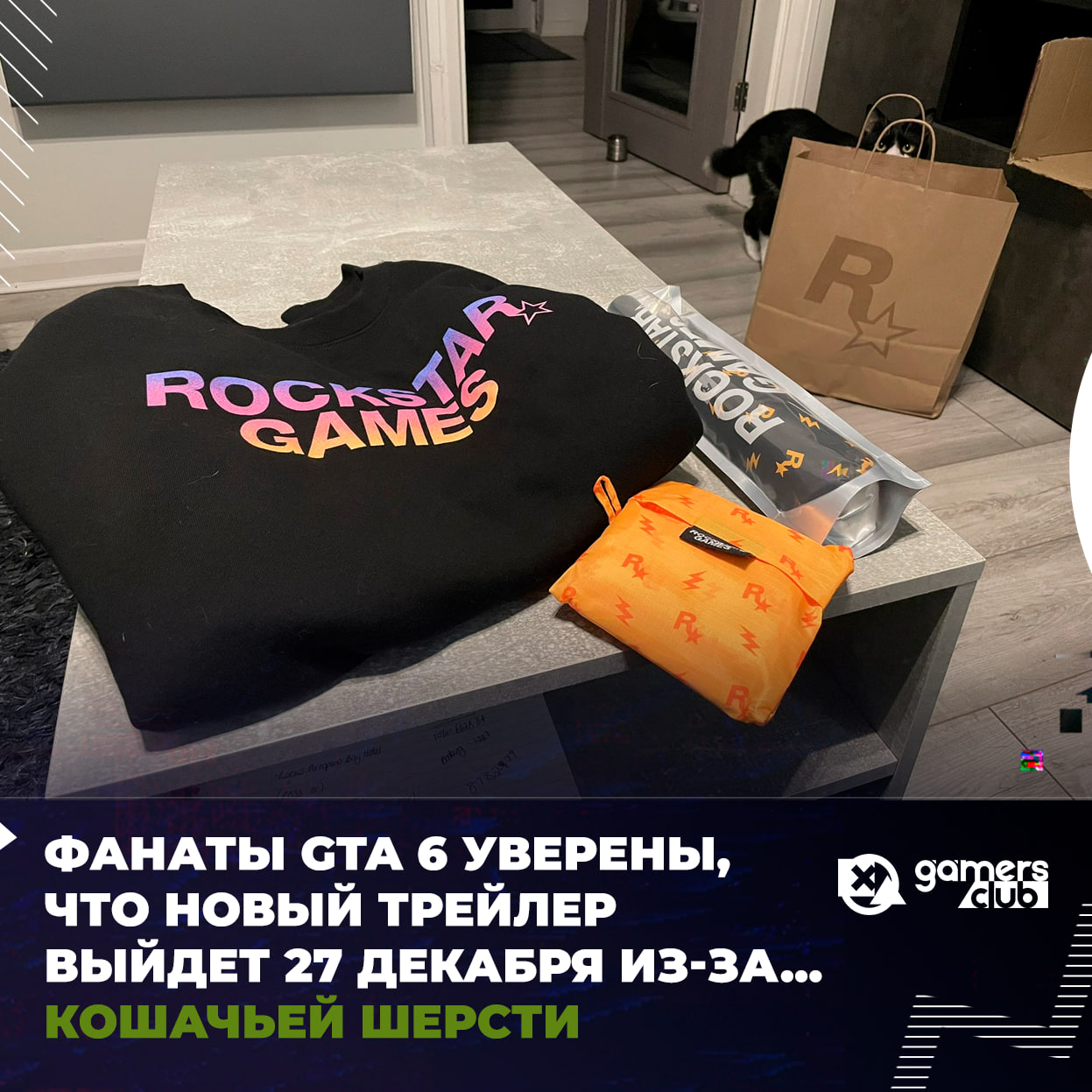 Фанаты GTA 6 уверены, что новый трейлер выйдет 27 декабря из-за... кошачьей шерсти - Геймеры, Видеоигра, Новости игрового мира, Компьютерные игры, GTA, Длиннопост