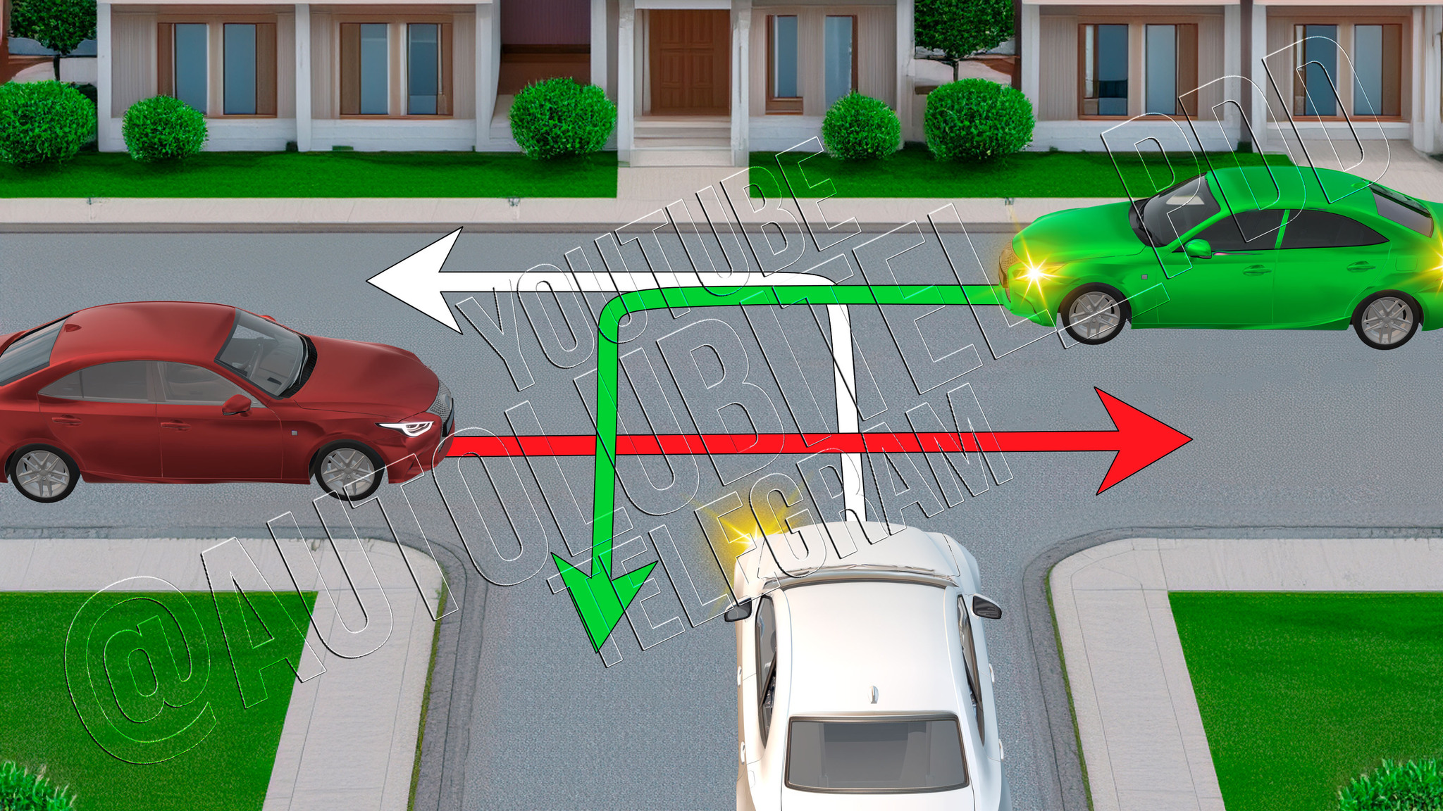 Who will be the first to cross this intersection? - My, Traffic rules, Gai, Driver, Rules