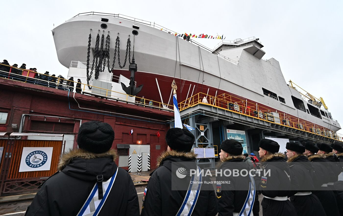 Продолжение поста «В Выборге спущен на воду корабль ледового класса сторожевой Пурга проекта 23550 (шифр Ермак)» - Новости, Россия, Корабль, Арктика, Выборг, Длиннопост, Ледокол, Флот, ВМФ, Ответ на пост, Политика, Северный морской путь, Спуск на воду, Санкт-Петербург, Видео, Видео вк, ВКонтакте (ссылка), Волна постов